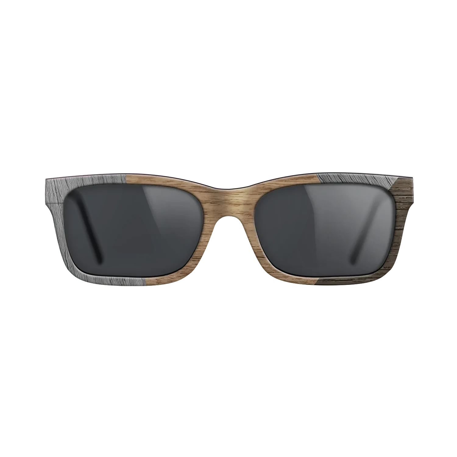 Walnut: Straight Grain,Poplar Dyed: Grey,Fumed Oak: Angle Cut - The Sage - Rectangle - SIRIS wood optic