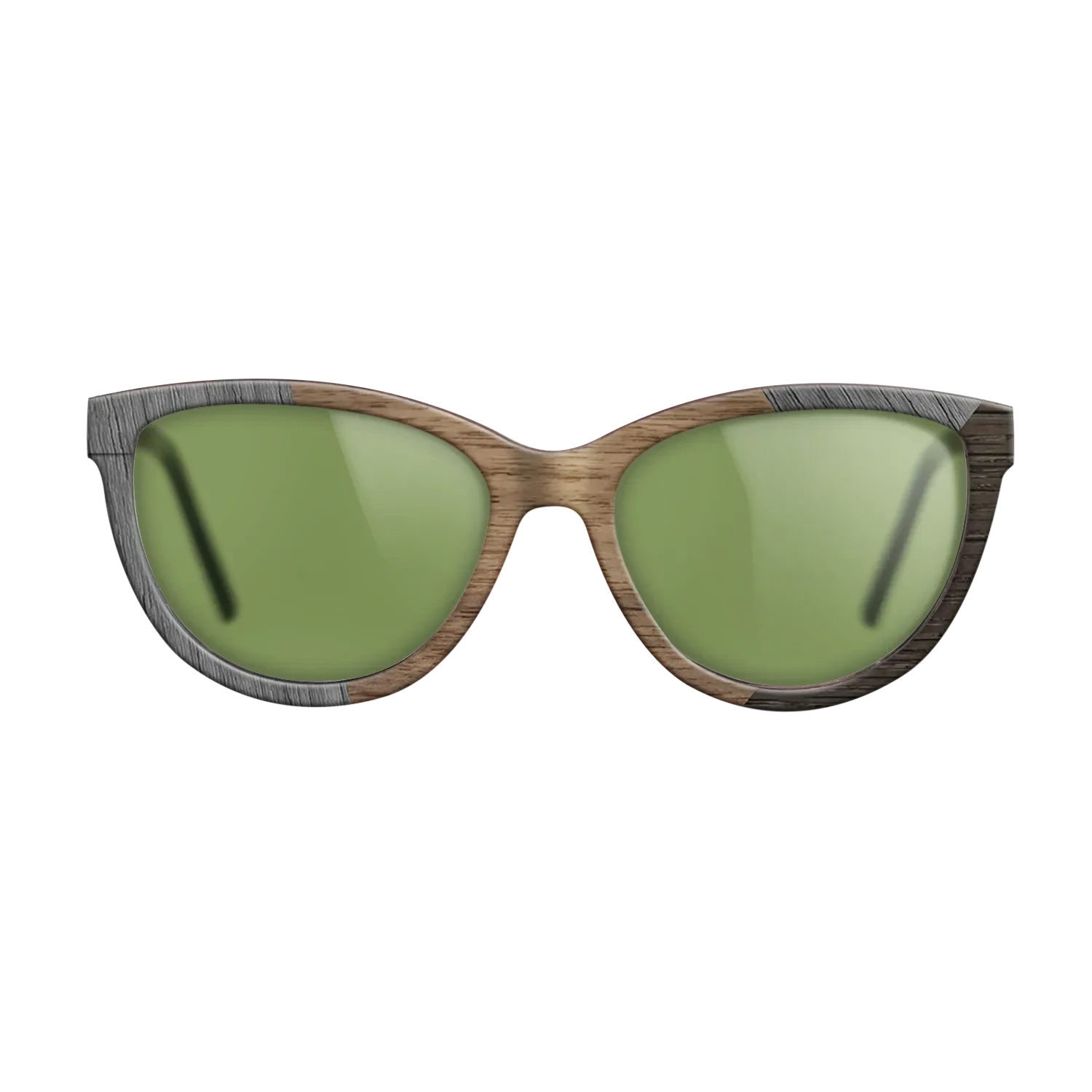 Walnut: Straight Grain,Poplar Dyed: Grey,Fumed Oak: Angle Cut - The Maiden - Cat - SIRIS wood optic