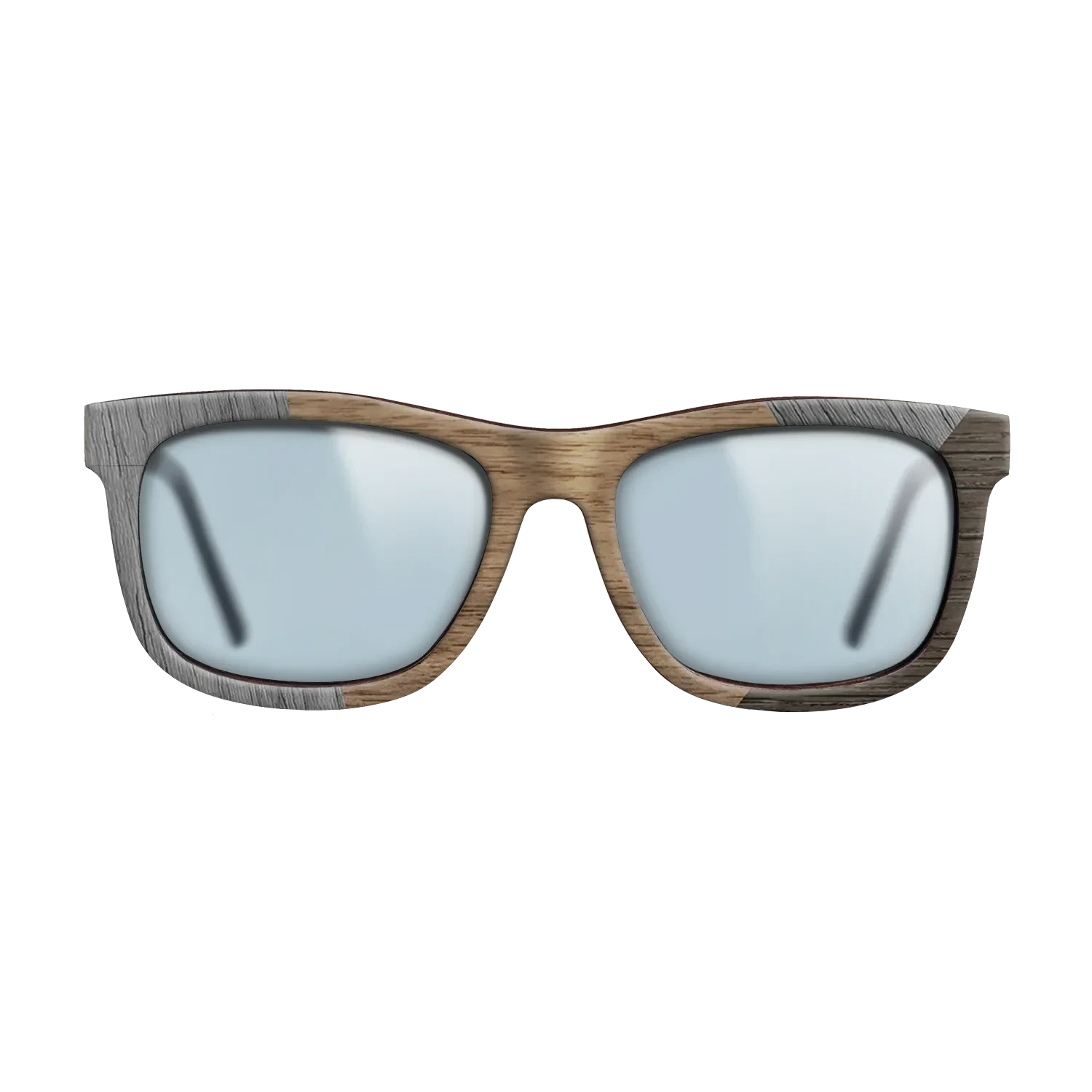 Walnut: Straight Grain,Poplar Dyed: Grey,Fumed Oak: Angle Cut - The Hero - Square - SIRIS wood optic