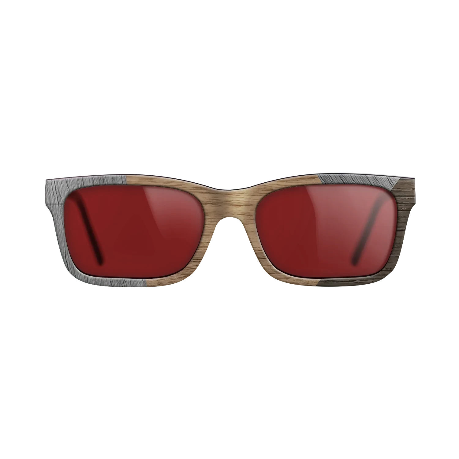 Walnut: Straight Grain,Poplar Dyed: Grey,Fumed Oak: Angle Cut - The Sage - Rectangle - SIRIS wood optic