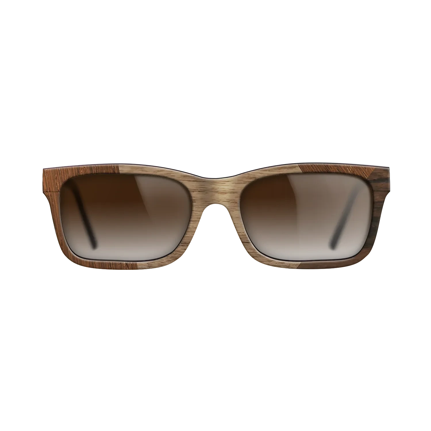 Walnut: Straight Grain,Wenge,Ziricote Dark Quartered: Angle Cut - The Sage - Rectangle - SIRIS wood optic