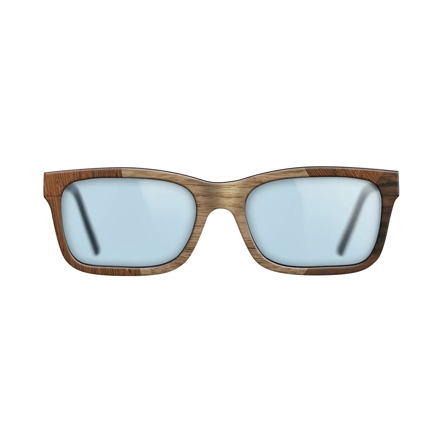 Walnut: Straight Grain,Wenge,Ziricote Dark Quartered: Angle Cut - The Sage - Rectangle - SIRIS wood optic