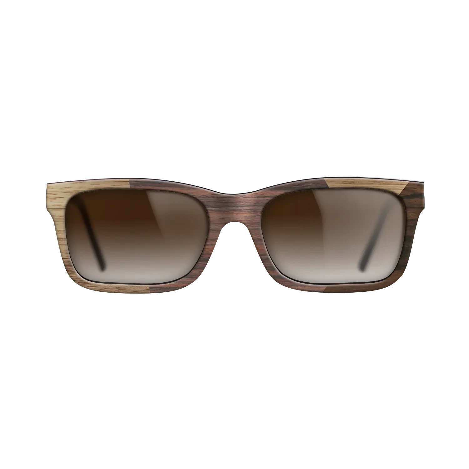 Rosewood Reconstituted,Walnut: Straight Grain,Ziricote Dark Quartered: Angle Cut - The Sage - Rectangle - SIRIS wood optic