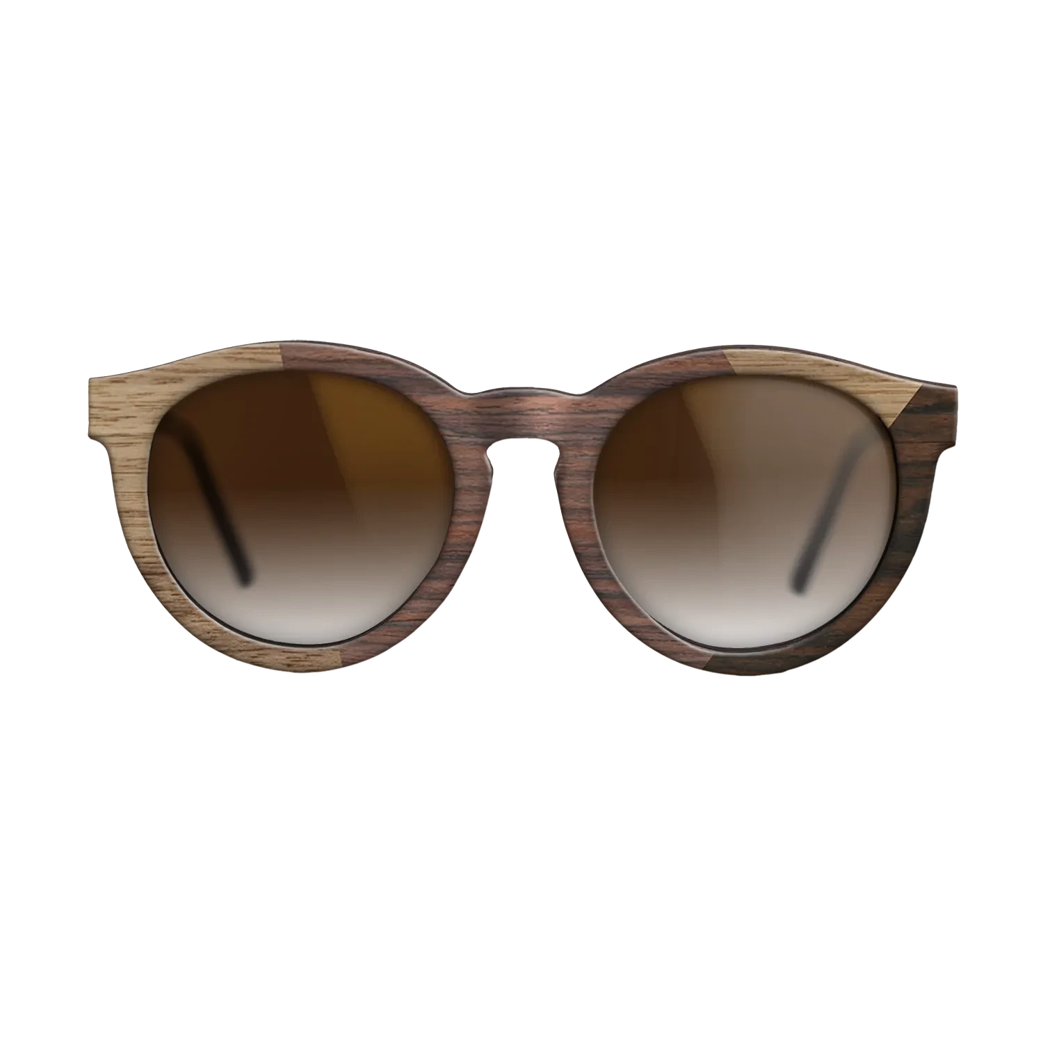 Rosewood Reconstituted,Walnut: Straight Grain,Ziricote Dark Quartered: Angle Cut - The Rebel - Round - SIRIS wood optic