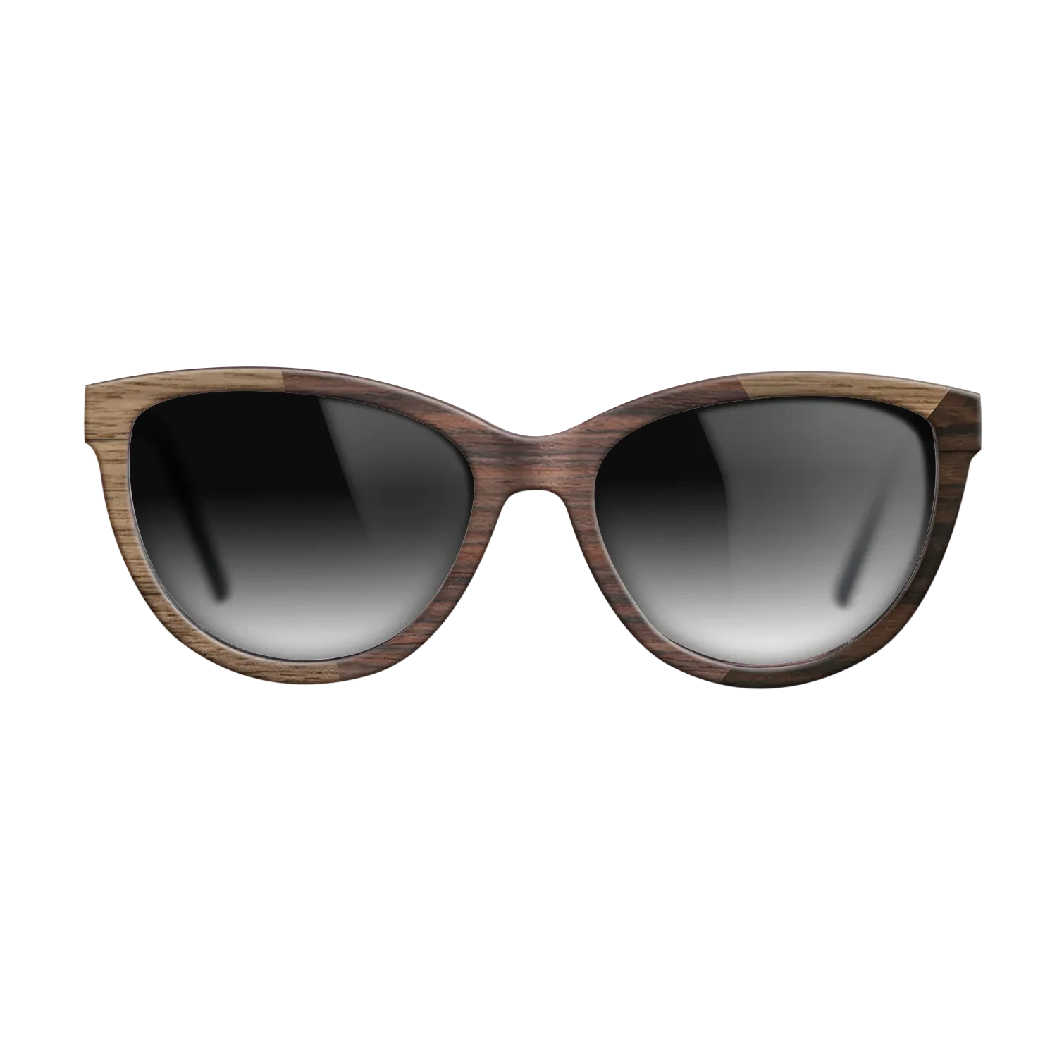 Rosewood Reconstituted,Walnut: Straight Grain,Ziricote Dark Quartered: Angle Cut - The Maiden - Cat - SIRIS wood optic