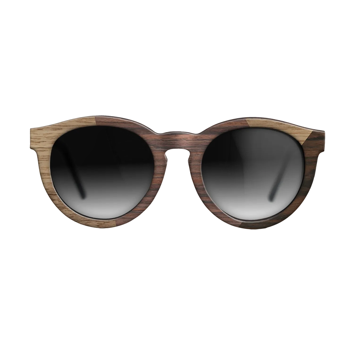 Rosewood Reconstituted,Walnut: Straight Grain,Ziricote Dark Quartered: Angle Cut - The Rebel - Round - SIRIS wood optic
