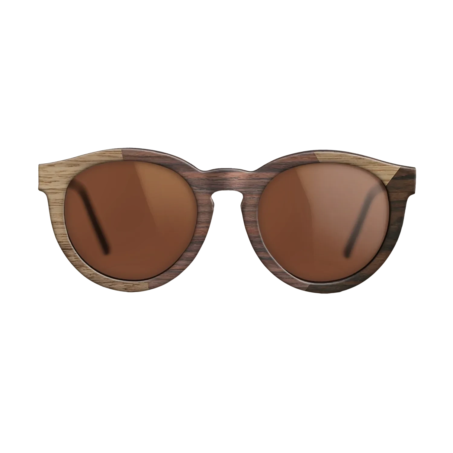 Rosewood Reconstituted,Walnut: Straight Grain,Ziricote Dark Quartered: Angle Cut - The Rebel - Round - SIRIS wood optic