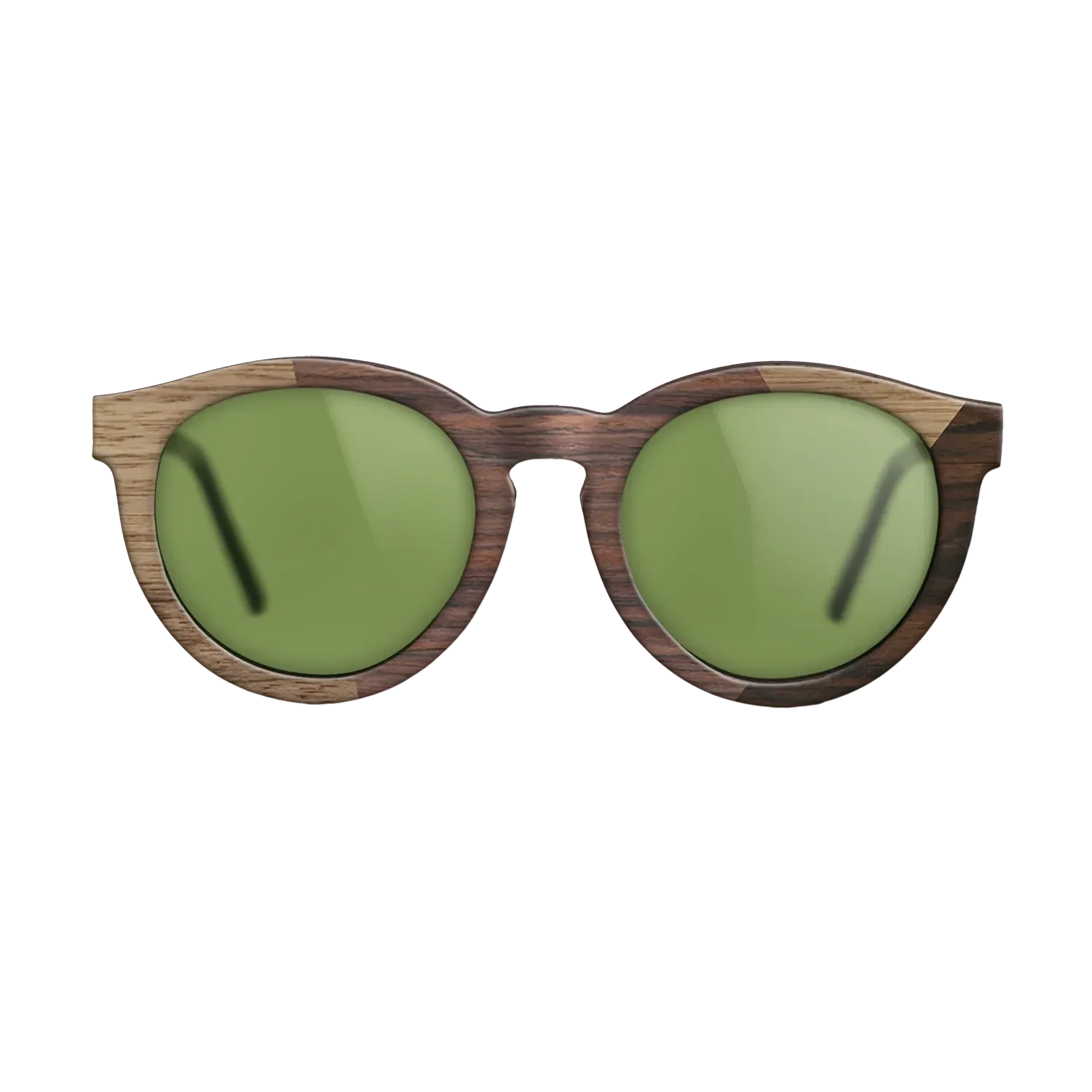 Rosewood Reconstituted,Walnut: Straight Grain,Ziricote Dark Quartered: Angle Cut - The Rebel - Round - SIRIS wood optic