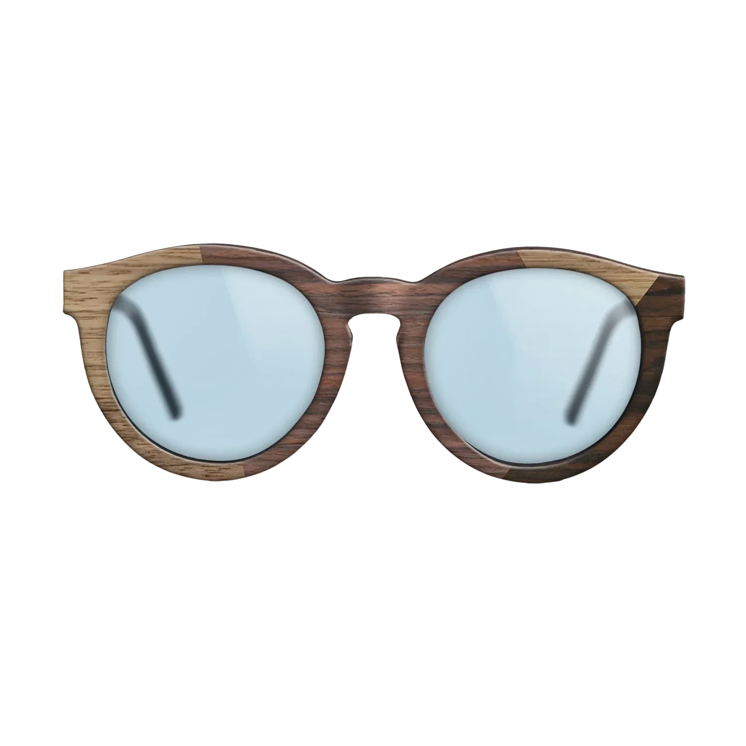 Rosewood Reconstituted,Walnut: Straight Grain,Ziricote Dark Quartered: Angle Cut - The Rebel - Round - SIRIS wood optic