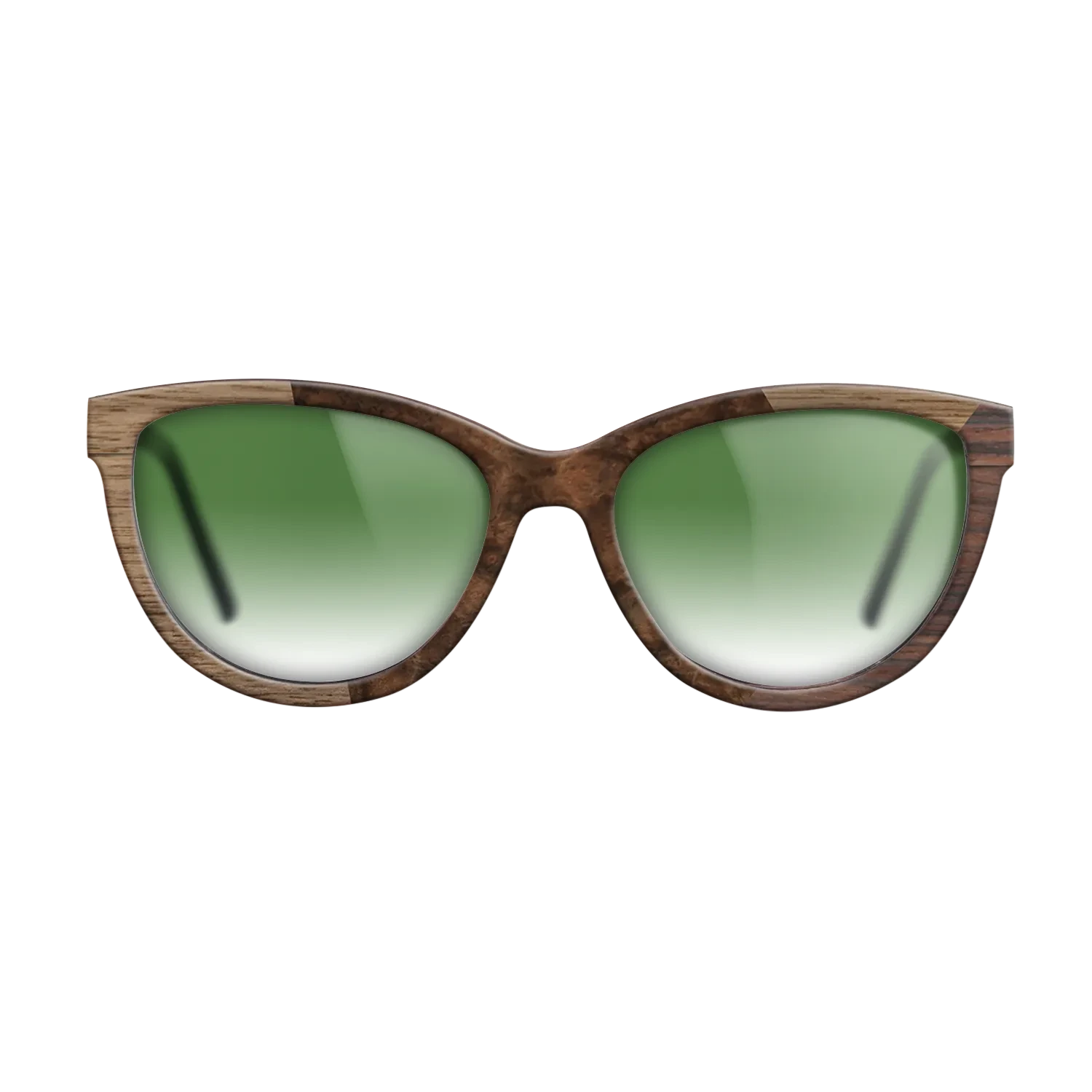 Walnut Burl,Walnut: Straight Grain,Rosewood Reconstituted: Angle Cut - The Maiden - Cat - SIRIS wood optic