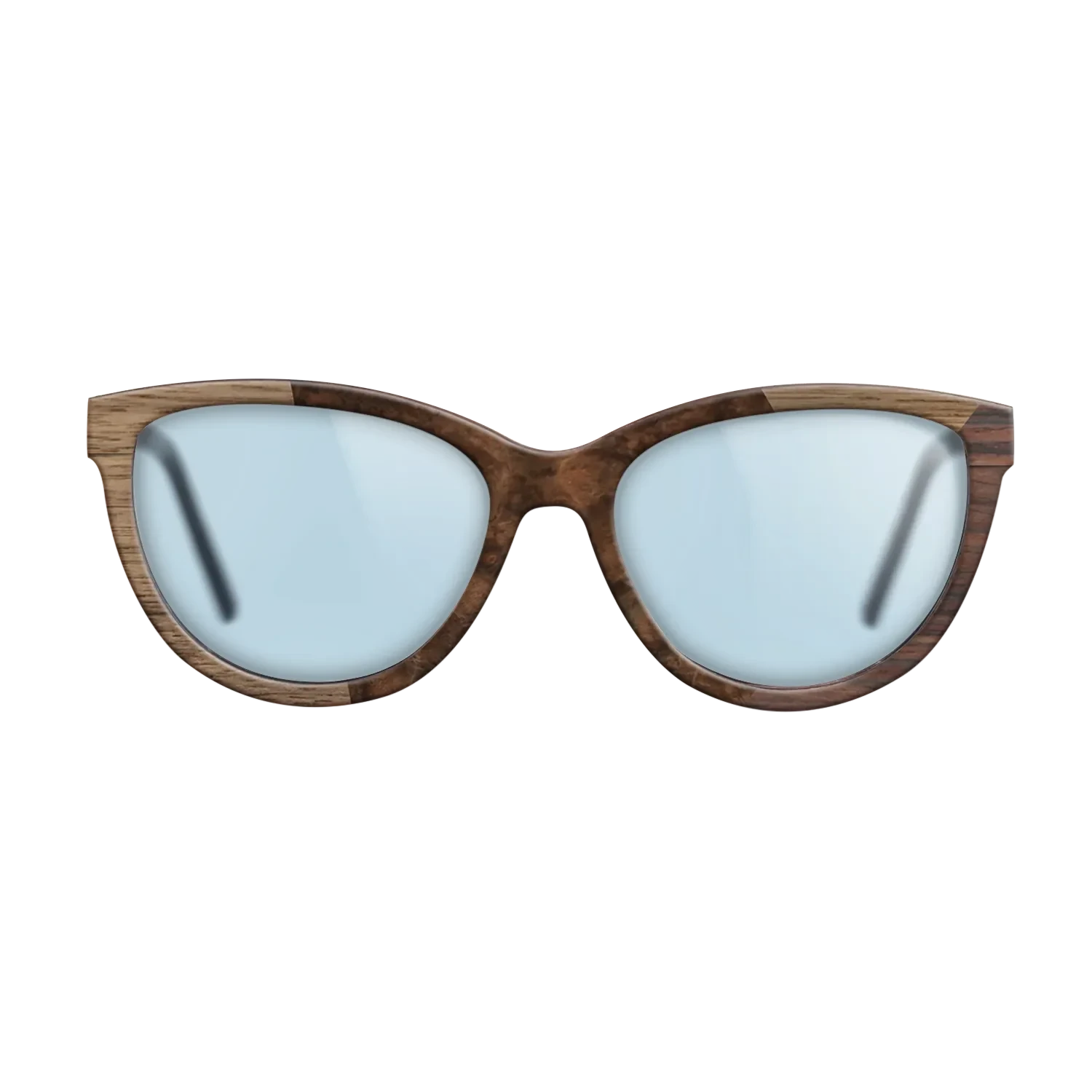 Walnut Burl,Walnut: Straight Grain,Rosewood Reconstituted: Angle Cut - The Maiden - Cat - SIRIS wood optic
