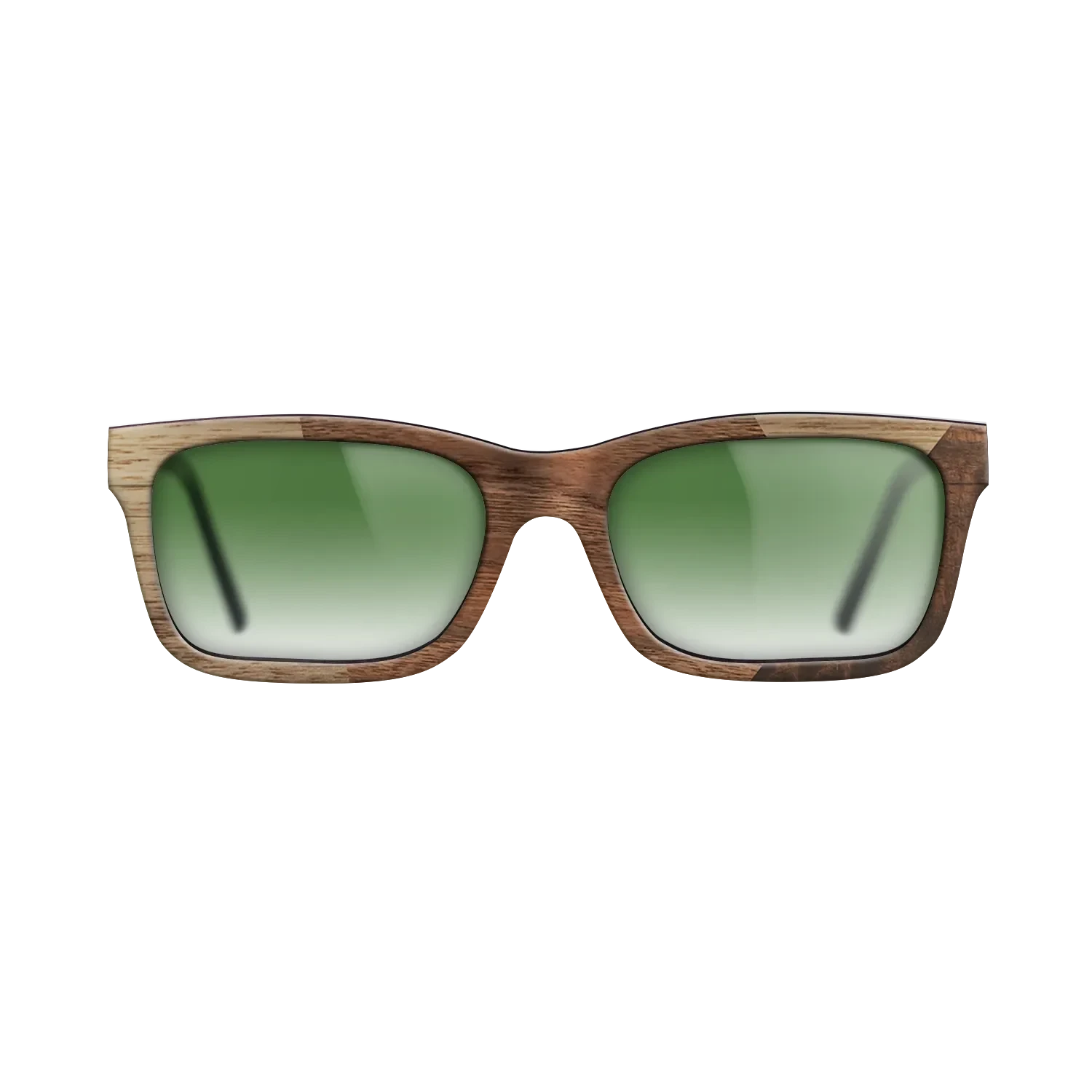 Walnut Claro Dark,Walnut: Straight Grain,Fumed Eucalyptus: Angle Cut - The Sage - Rectangle - SIRIS wood optic