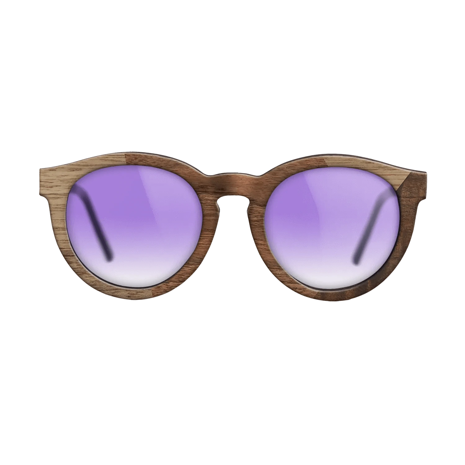 Walnut Claro Dark,Walnut: Straight Grain,Fumed Eucalyptus: Angle Cut - The Rebel - Round - SIRIS wood optic