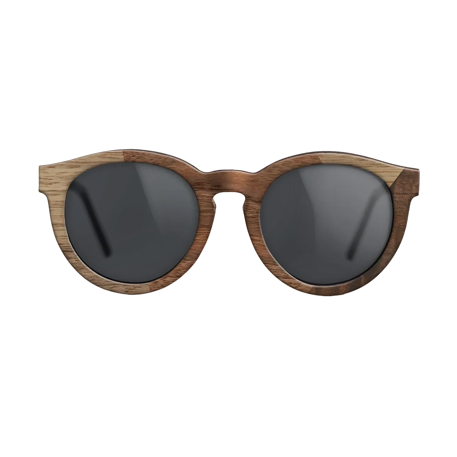 Walnut Claro Dark,Walnut: Straight Grain,Fumed Eucalyptus: Angle Cut - The Rebel - Round - SIRIS wood optic