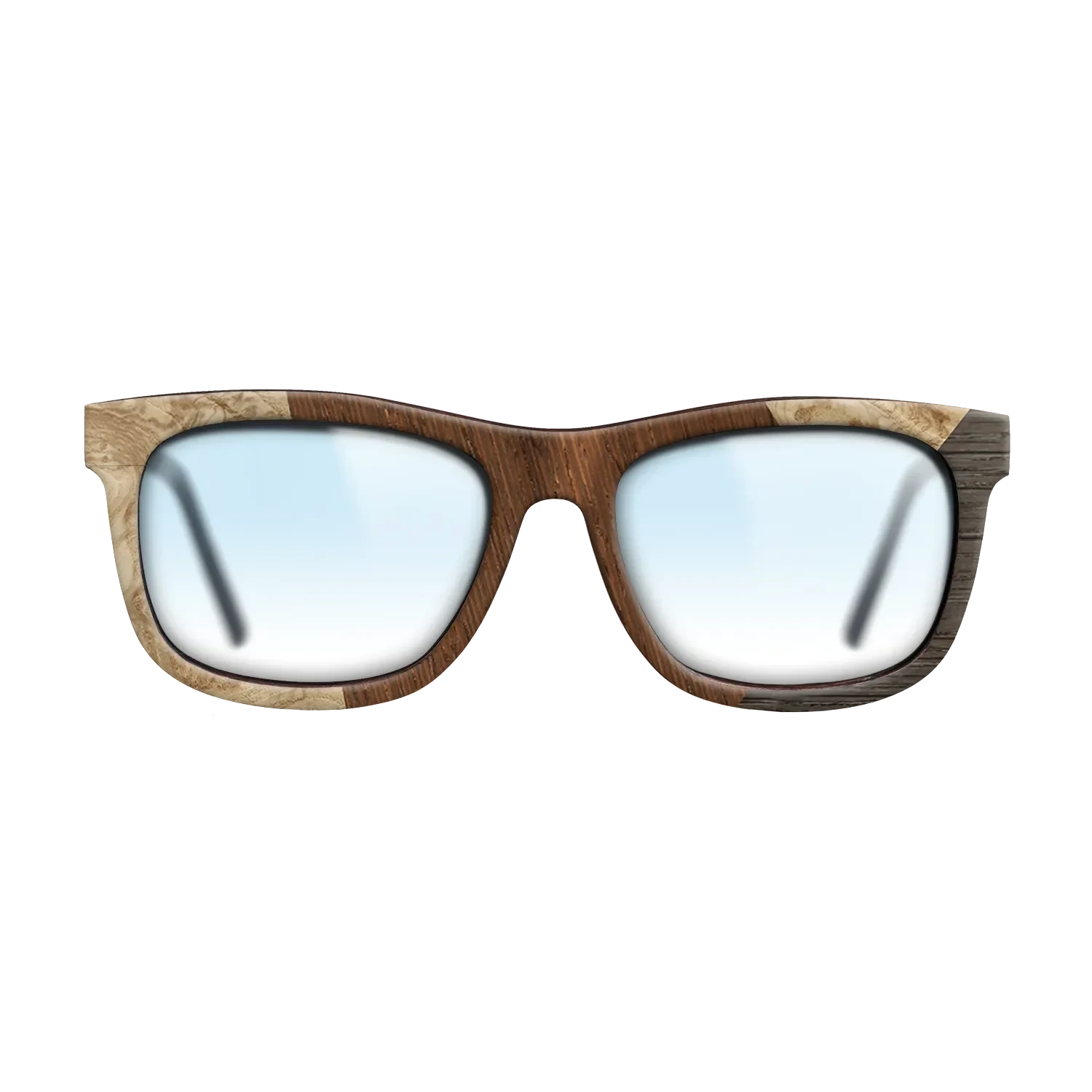 Wenge,Olive Burl,Fumed Oak: Angle Cut - The Hero - Square - SIRIS wood optic