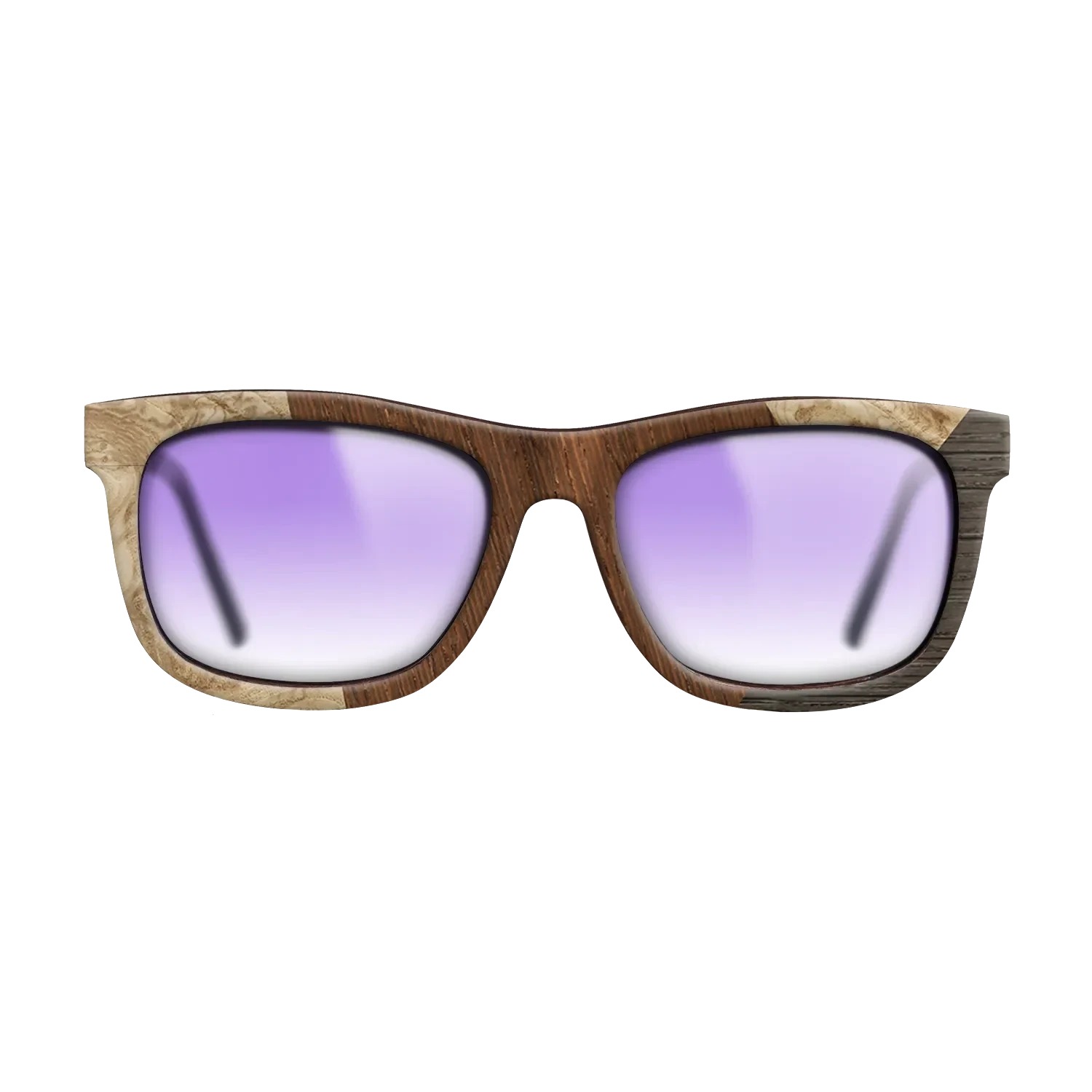 Wenge,Olive Burl,Fumed Oak: Angle Cut - The Hero - Square - SIRIS wood optic