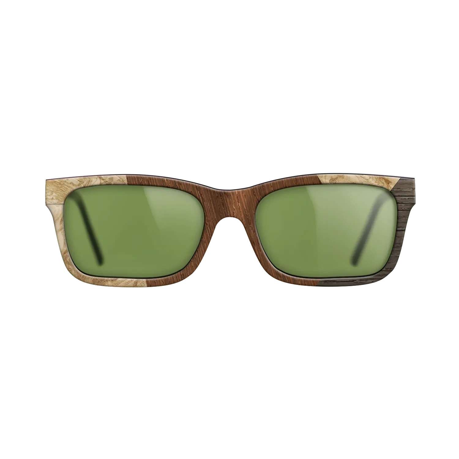 Wenge,Olive Burl,Fumed Oak: Angle Cut - The Sage - Rectangle - SIRIS wood optic