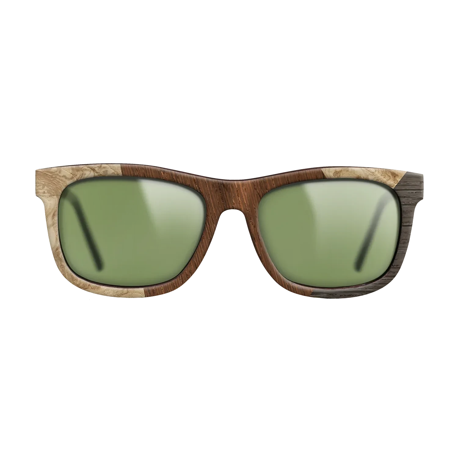 Wenge,Olive Burl,Fumed Oak: Angle Cut - The Hero - Square - SIRIS wood optic