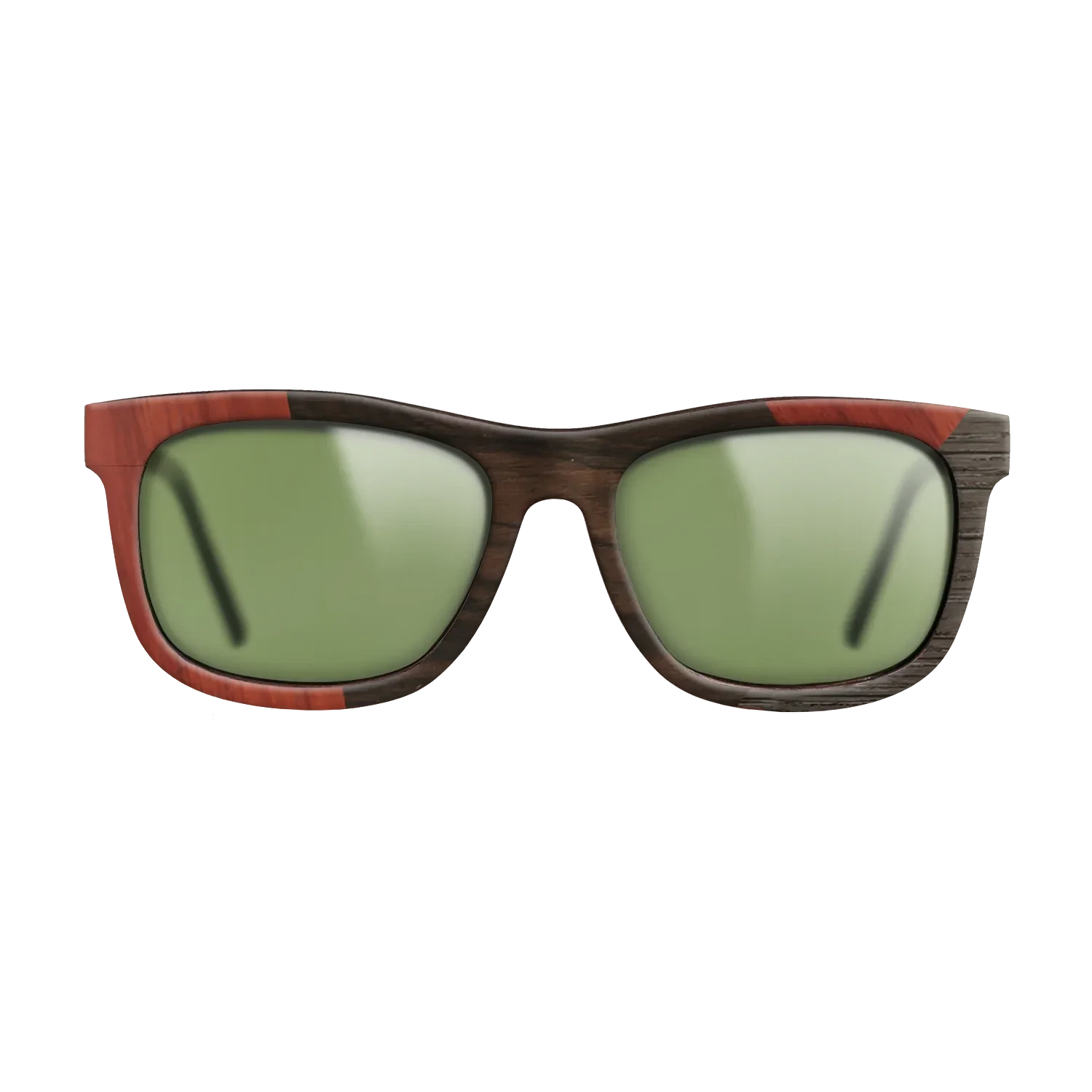 Ziricote Dark Quartered,Fumed Oak,Poplar Dyed: Red: Angle Cut - The Hero - Square - SIRIS wood optic