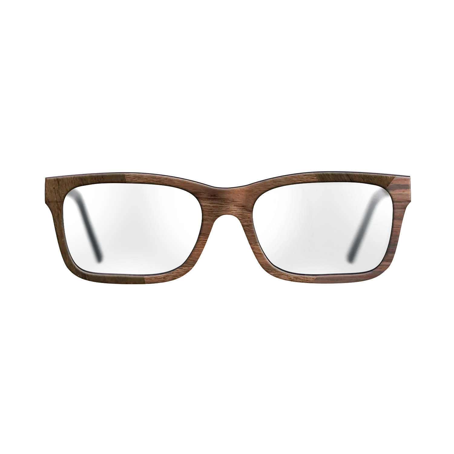 Walnut Claro Dark,Ziricote Light Quartered,Santos Rosewood Dark: Angle Cut - The Sage - Rectangle - SIRIS wood optic