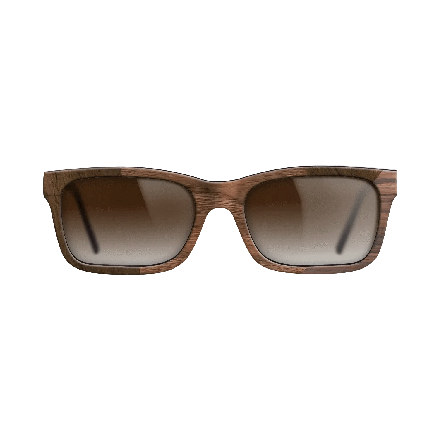 Walnut Claro Dark,Ziricote Light Quartered,Santos Rosewood Dark: Angle Cut - The Sage - Rectangle - SIRIS wood optic