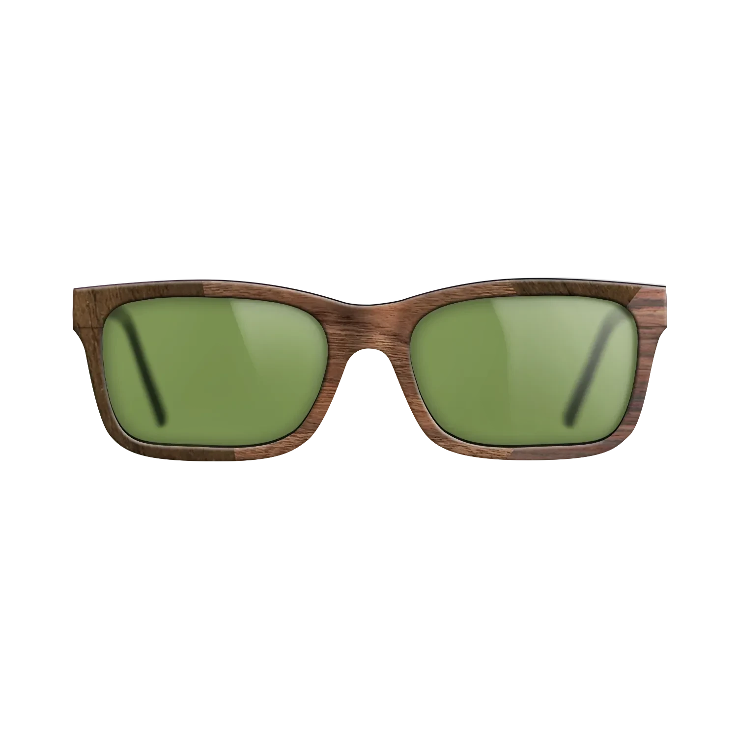 Walnut Claro Dark,Ziricote Light Quartered,Santos Rosewood Dark: Angle Cut - The Sage - Rectangle - SIRIS wood optic