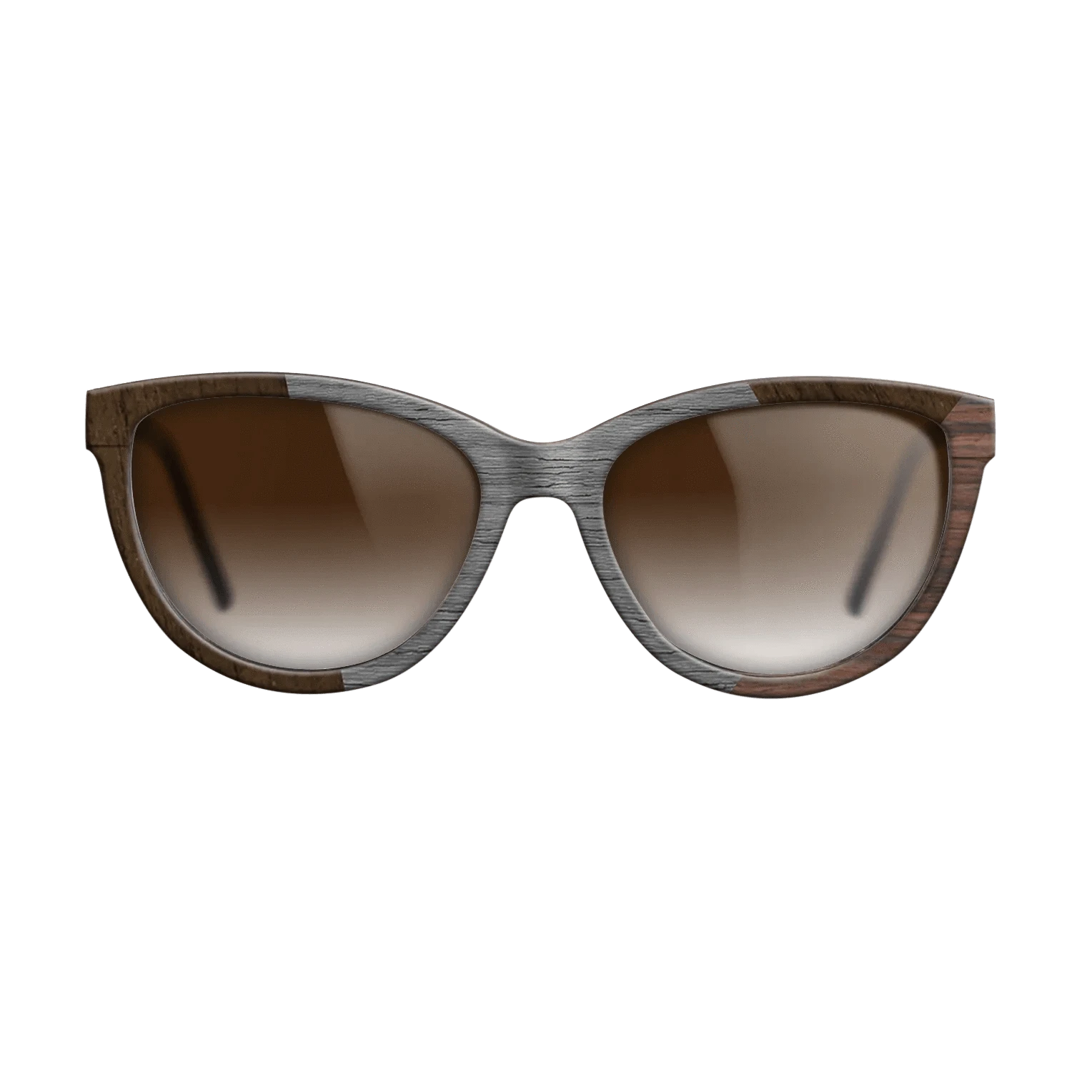 Poplar Dyed: Grey,Ziricote Dark Quartered,Rosewood Reconstituted: Angle Cut - The Maiden - Cat - SIRIS wood optic