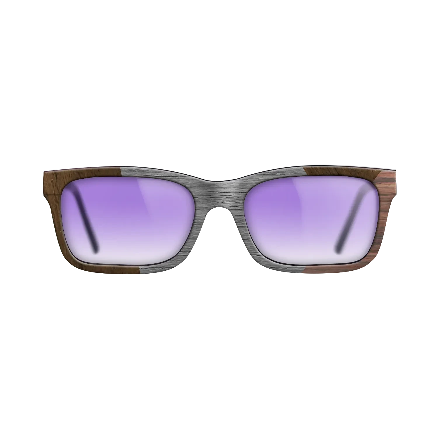 Poplar Dyed: Grey,Ziricote Dark Quartered,Rosewood Reconstituted: Angle Cut - The Sage - Rectangle - SIRIS wood optic