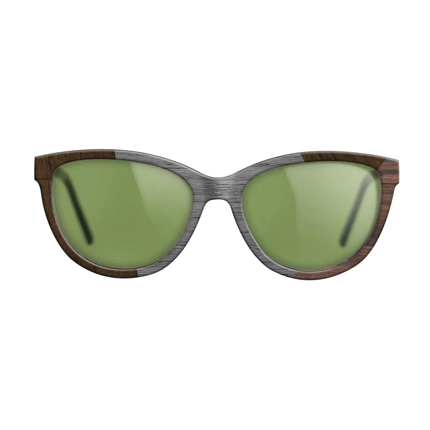 Poplar Dyed: Grey,Ziricote Dark Quartered,Rosewood Reconstituted: Angle Cut - The Maiden - Cat - SIRIS wood optic