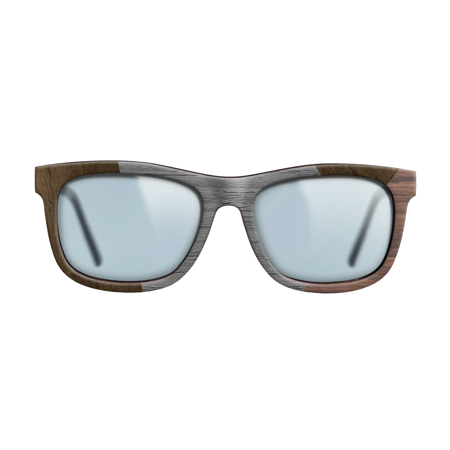 Poplar Dyed: Grey,Ziricote Dark Quartered,Rosewood Reconstituted: Angle Cut - The Hero - Square - SIRIS wood optic