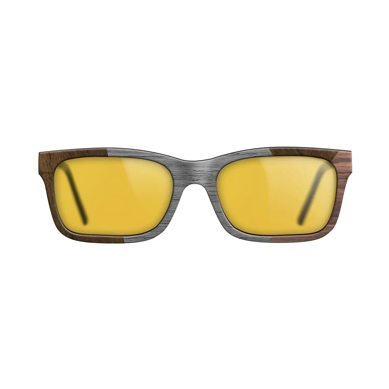 Poplar Dyed: Grey,Ziricote Dark Quartered,Rosewood Reconstituted: Angle Cut - The Sage - Rectangle - SIRIS wood optic