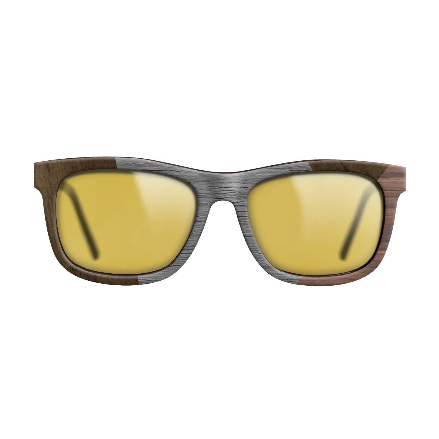 Poplar Dyed: Grey,Ziricote Dark Quartered,Rosewood Reconstituted: Angle Cut - The Hero - Square - SIRIS wood optic