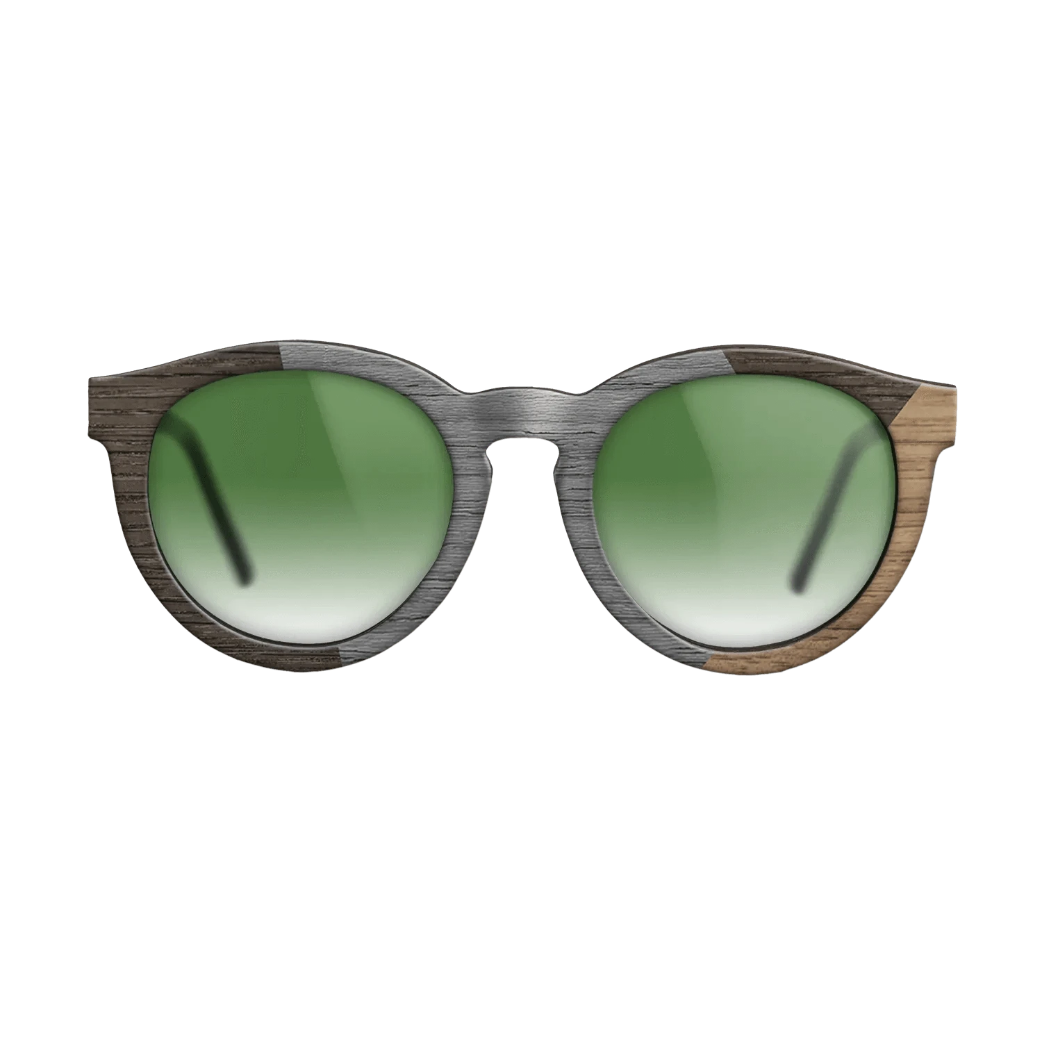 Poplar Dyed: Grey,Fumed Oak,Walnut: Straight Grain: Angle Cut - The Rebel - Round - SIRIS wood optic