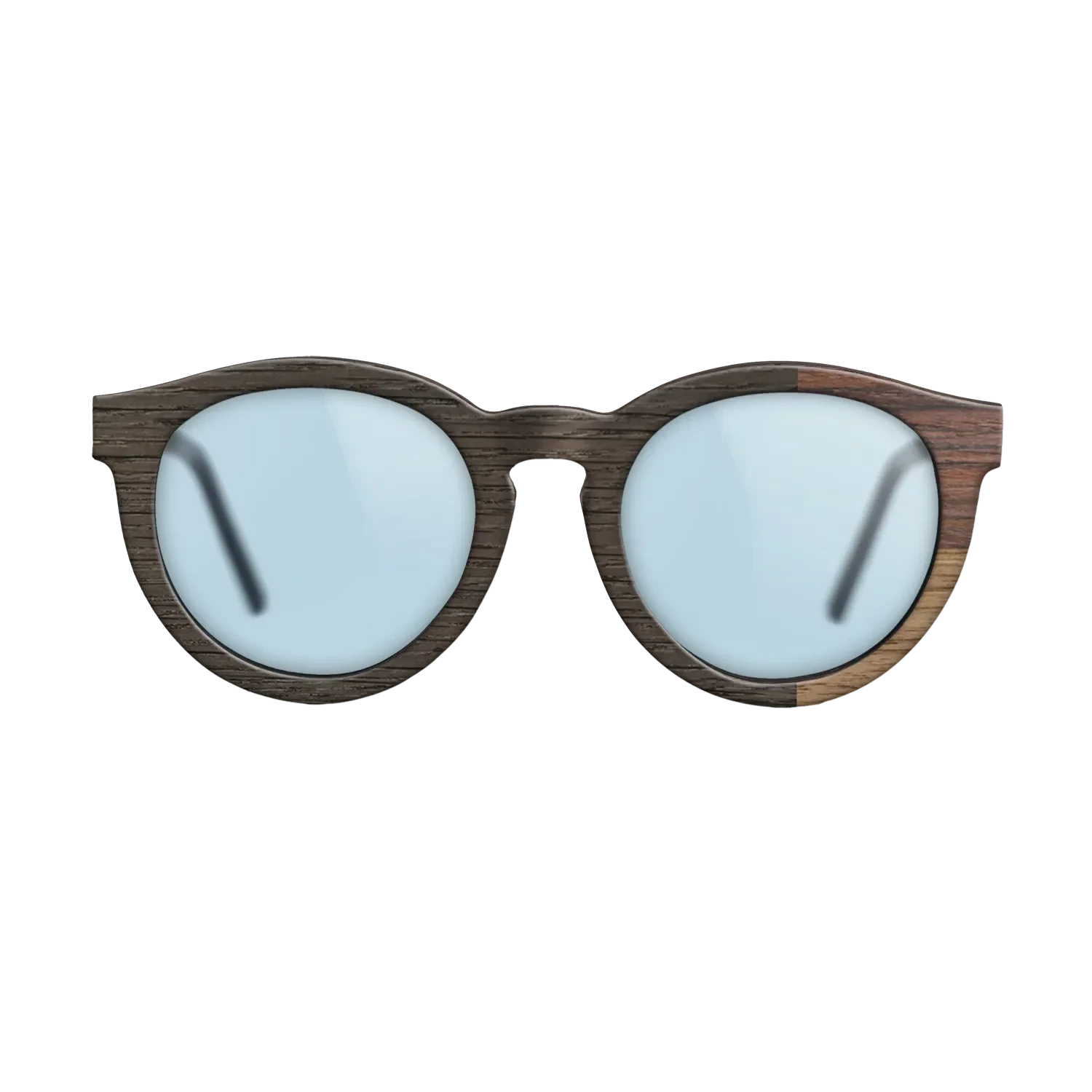 Walnut: Straight Grain,Fumed Oak,Rosewood Reconstituted: Cubic Cuts - The Rebel - Round - SIRIS wood optic