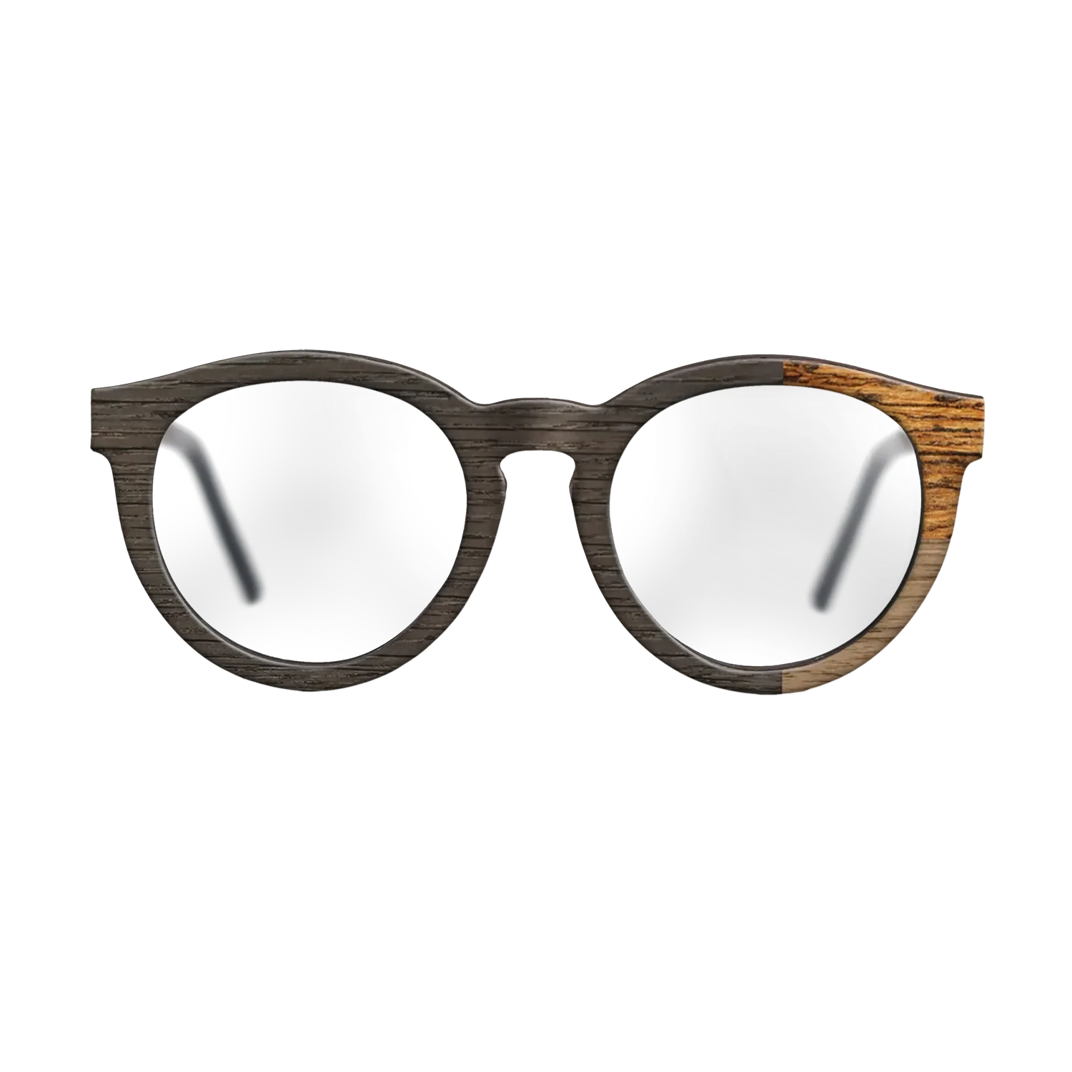 Walnut: Straight Grain,Fumed Oak,Bocote: Cubic Cuts - The Rebel - Round - SIRIS wood optic