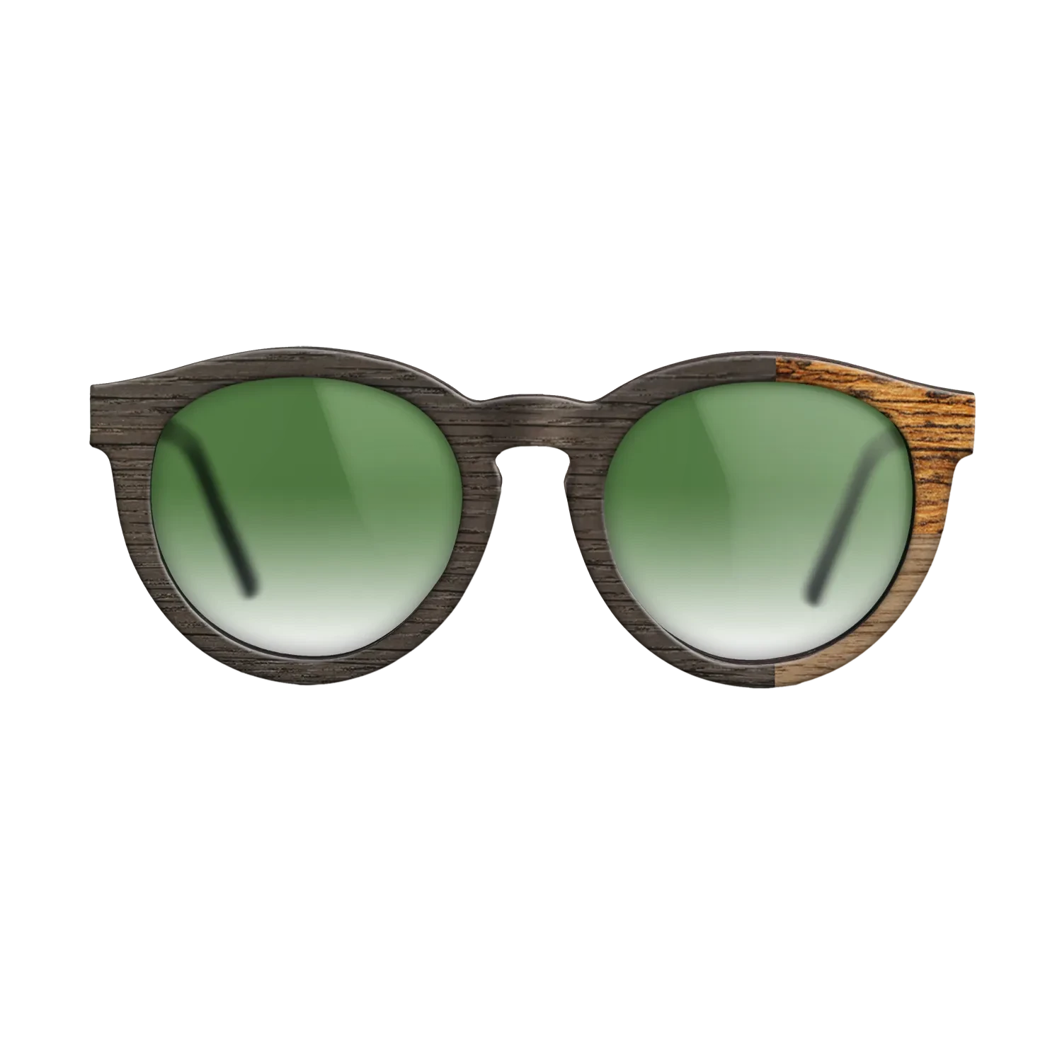 Walnut: Straight Grain,Fumed Oak,Bocote: Cubic Cuts - The Rebel - Round - SIRIS wood optic