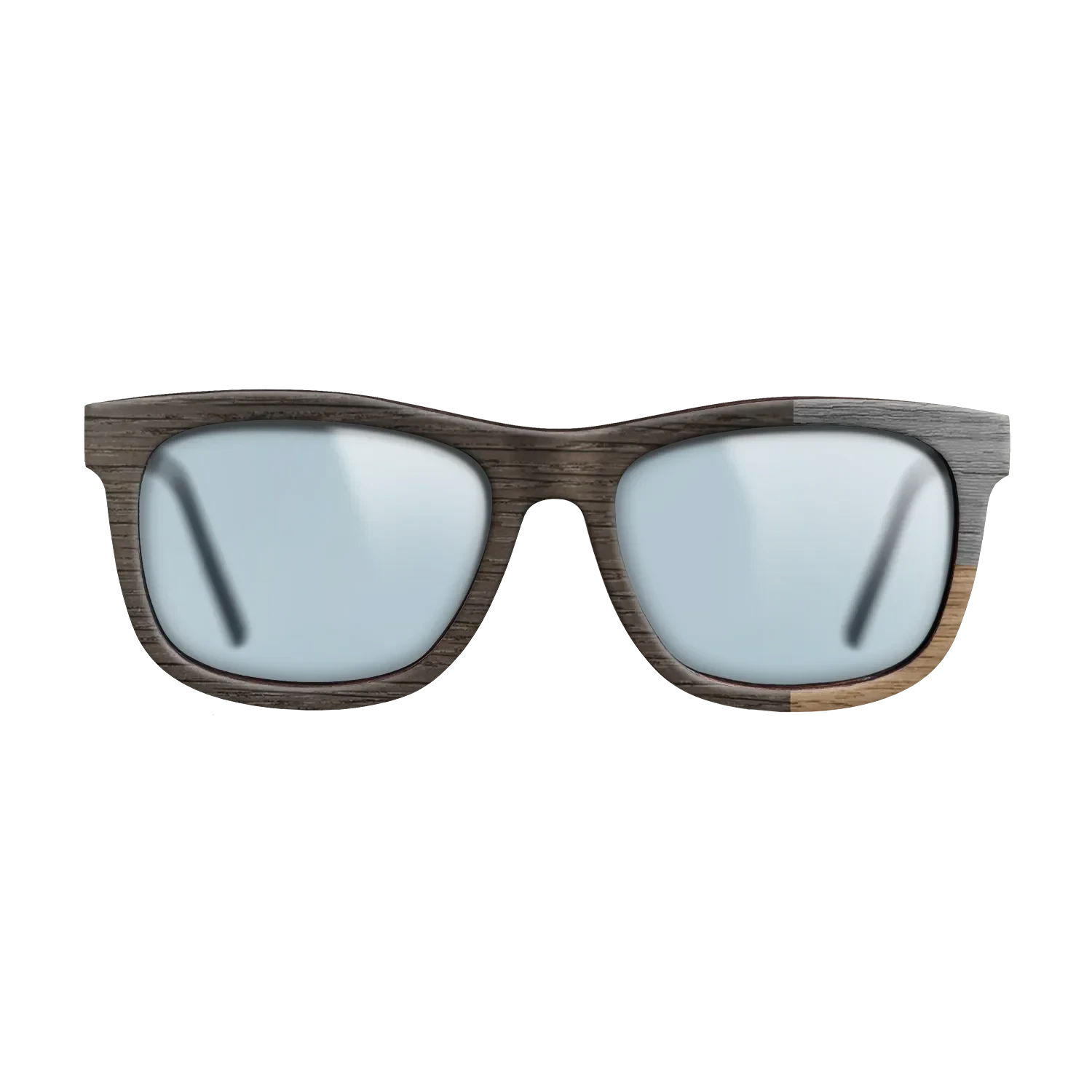 Walnut: Straight Grain,Fumed Oak,Poplar Dyed: Grey: Cubic Cuts - The Hero - Square - SIRIS wood optic