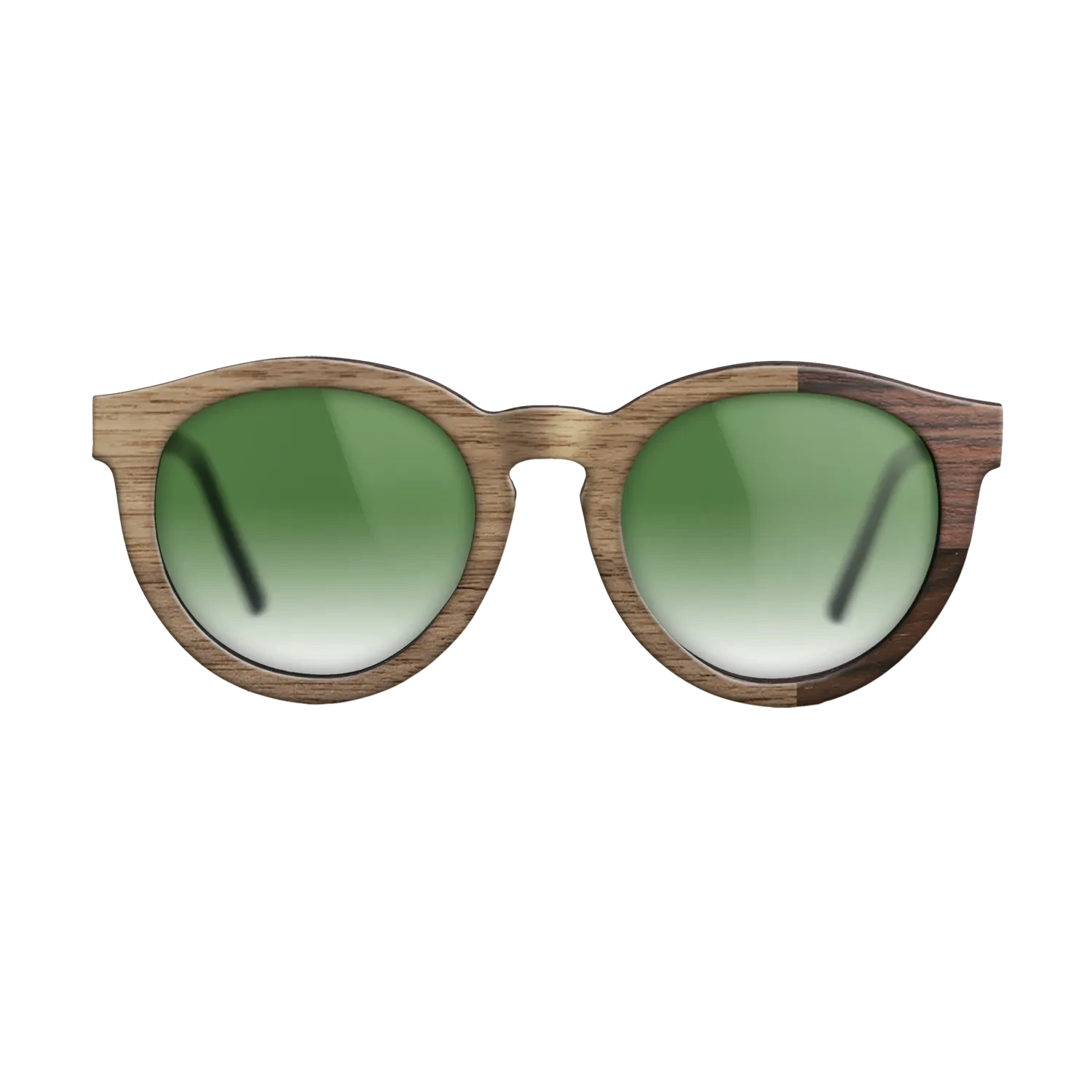 Ziricote Dark Quartered,Walnut: Straight Grain,Rosewood Reconstituted: Cubic Cuts - The Rebel - Round - SIRIS wood optic