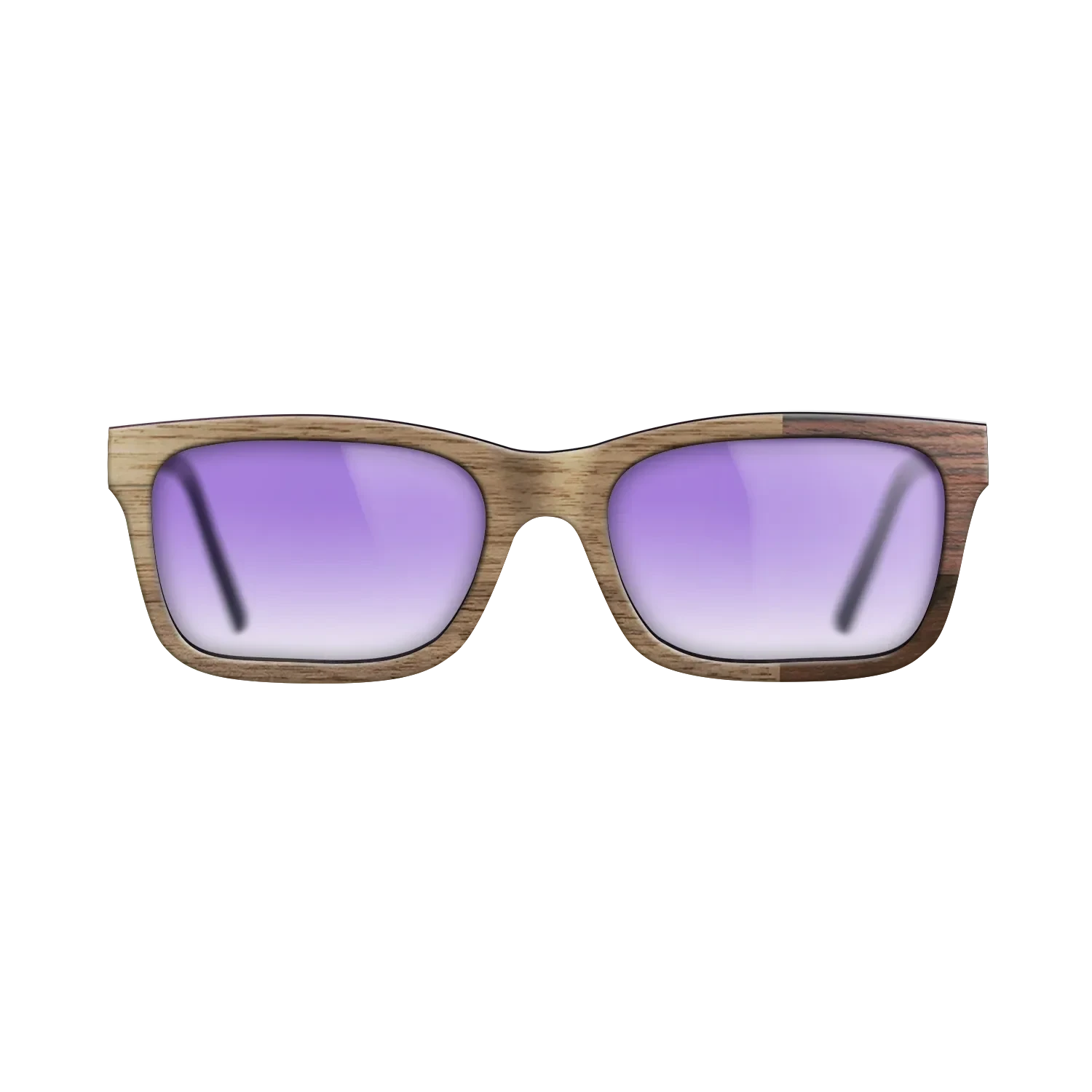 Ziricote Dark Quartered,Walnut: Straight Grain,Rosewood Reconstituted: Cubic Cuts - The Sage - Rectangle - SIRIS wood optic