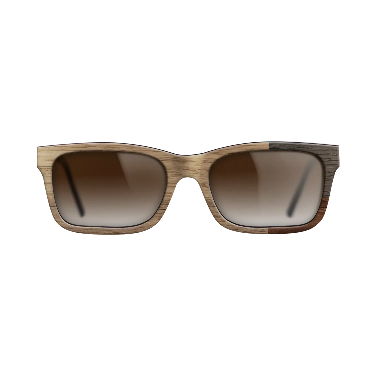 Walnut Claro Dark,Walnut: Straight Grain,Fumed Oak: Cubic Cuts - The Sage - Rectangle - SIRIS wood optic