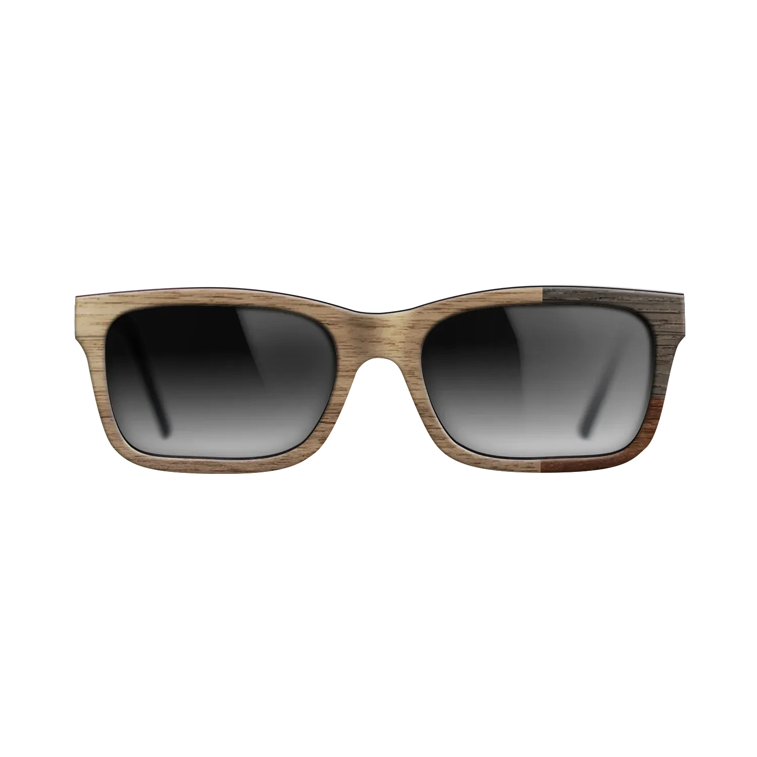 Walnut Claro Dark,Walnut: Straight Grain,Fumed Oak: Cubic Cuts - The Sage - Rectangle - SIRIS wood optic