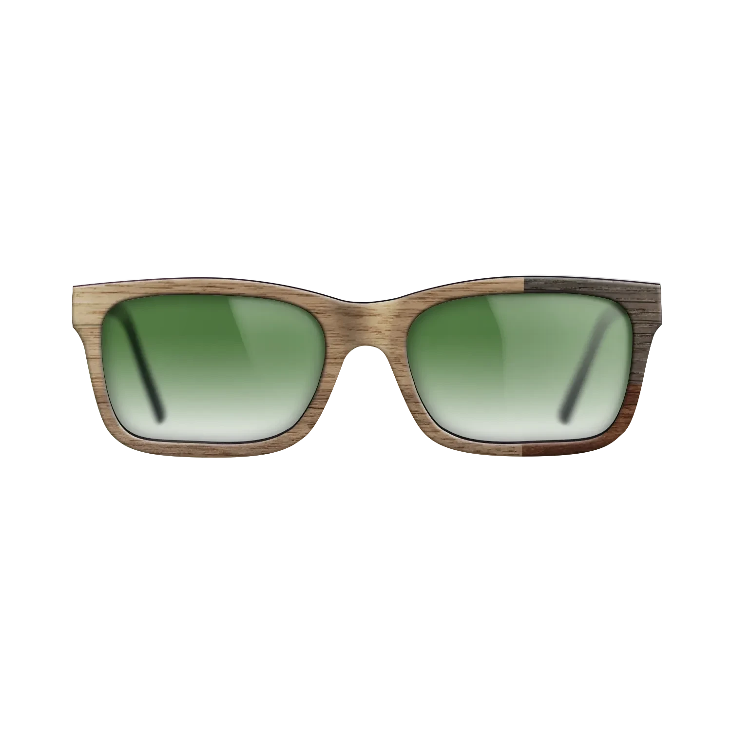 Walnut Claro Dark,Walnut: Straight Grain,Fumed Oak: Cubic Cuts - The Sage - Rectangle - SIRIS wood optic