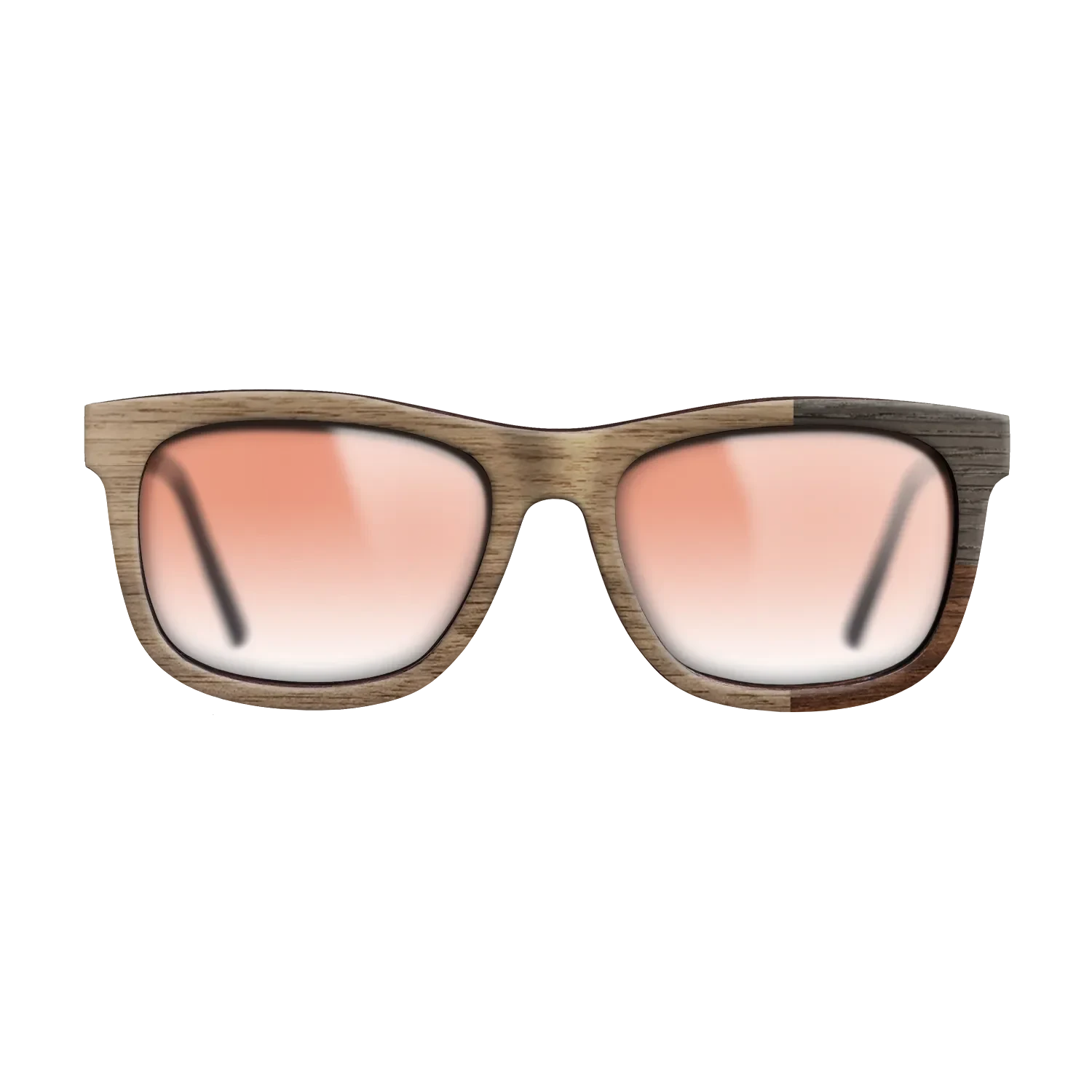 Walnut Claro Dark,Walnut: Straight Grain,Fumed Oak: Cubic Cuts - The Hero - Square - SIRIS wood optic