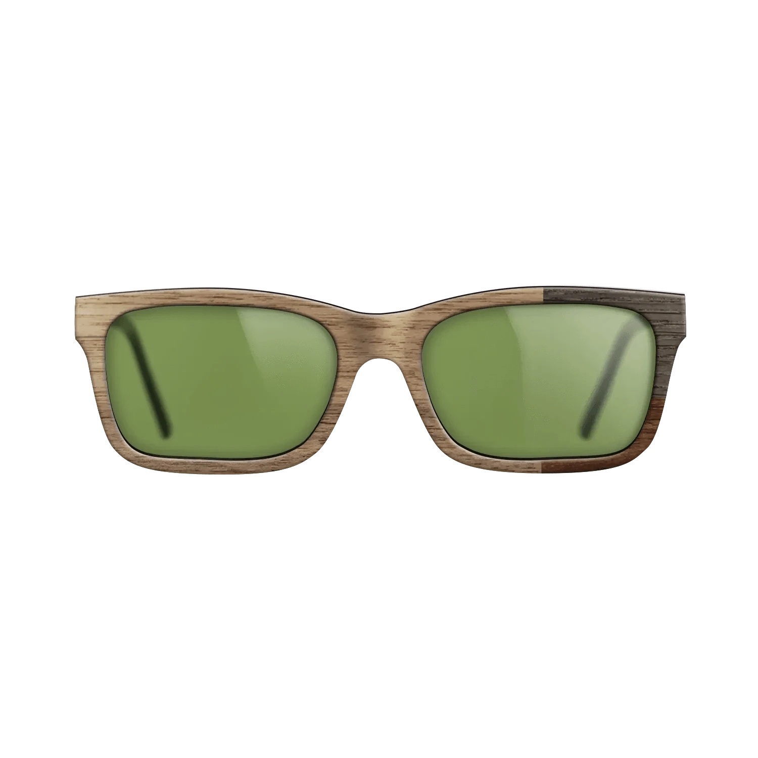 Walnut Claro Dark,Walnut: Straight Grain,Fumed Oak: Cubic Cuts - The Sage - Rectangle - SIRIS wood optic