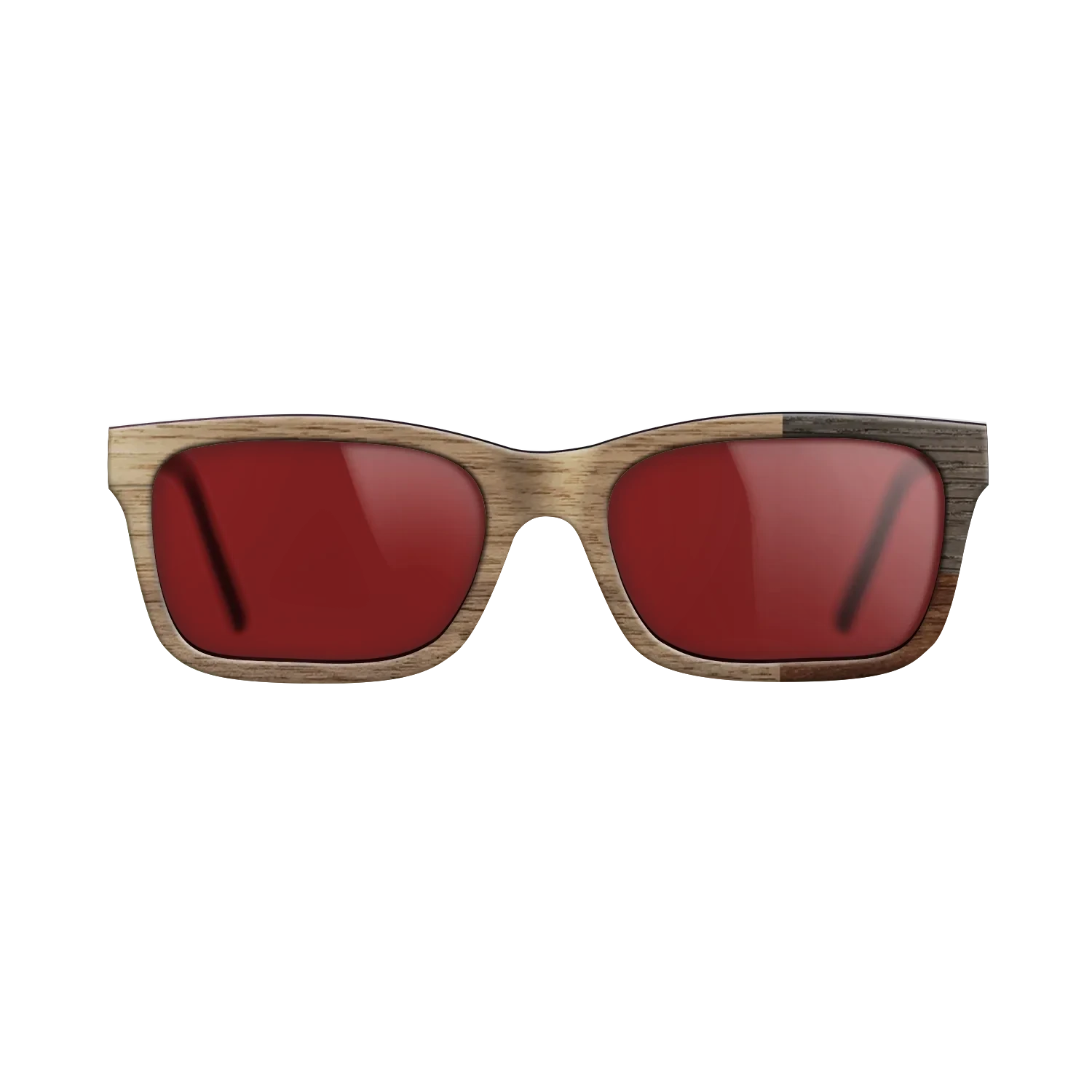 Walnut Claro Dark,Walnut: Straight Grain,Fumed Oak: Cubic Cuts - The Sage - Rectangle - SIRIS wood optic