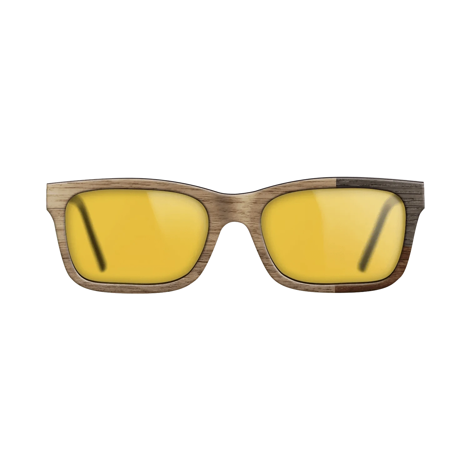 Walnut Claro Dark,Walnut: Straight Grain,Fumed Oak: Cubic Cuts - The Sage - Rectangle - SIRIS wood optic