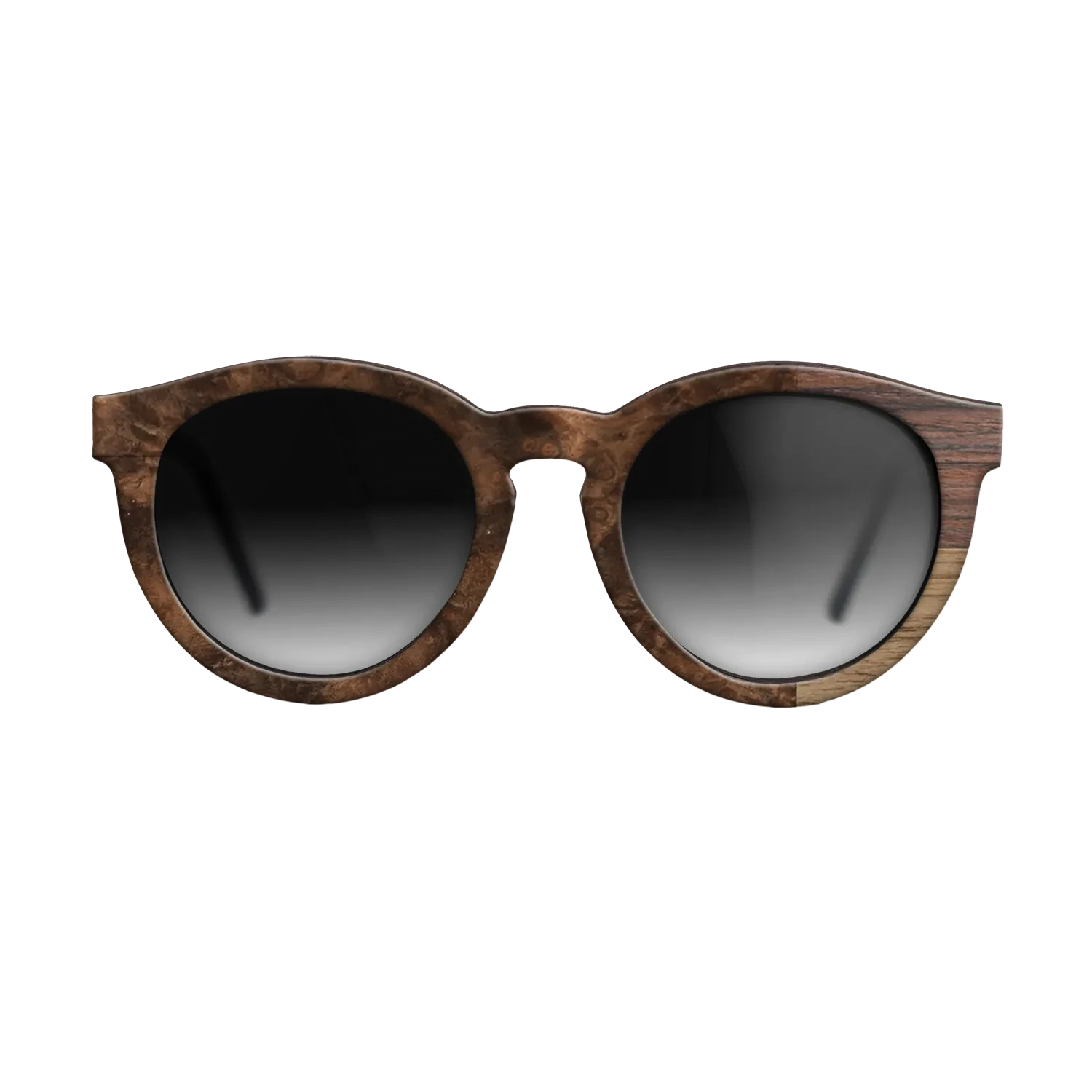 Olive Burl,Ziricote Dark Quartered,Rosewood Reconstituted: Cubic Cuts - The Rebel - Round - SIRIS wood optic
