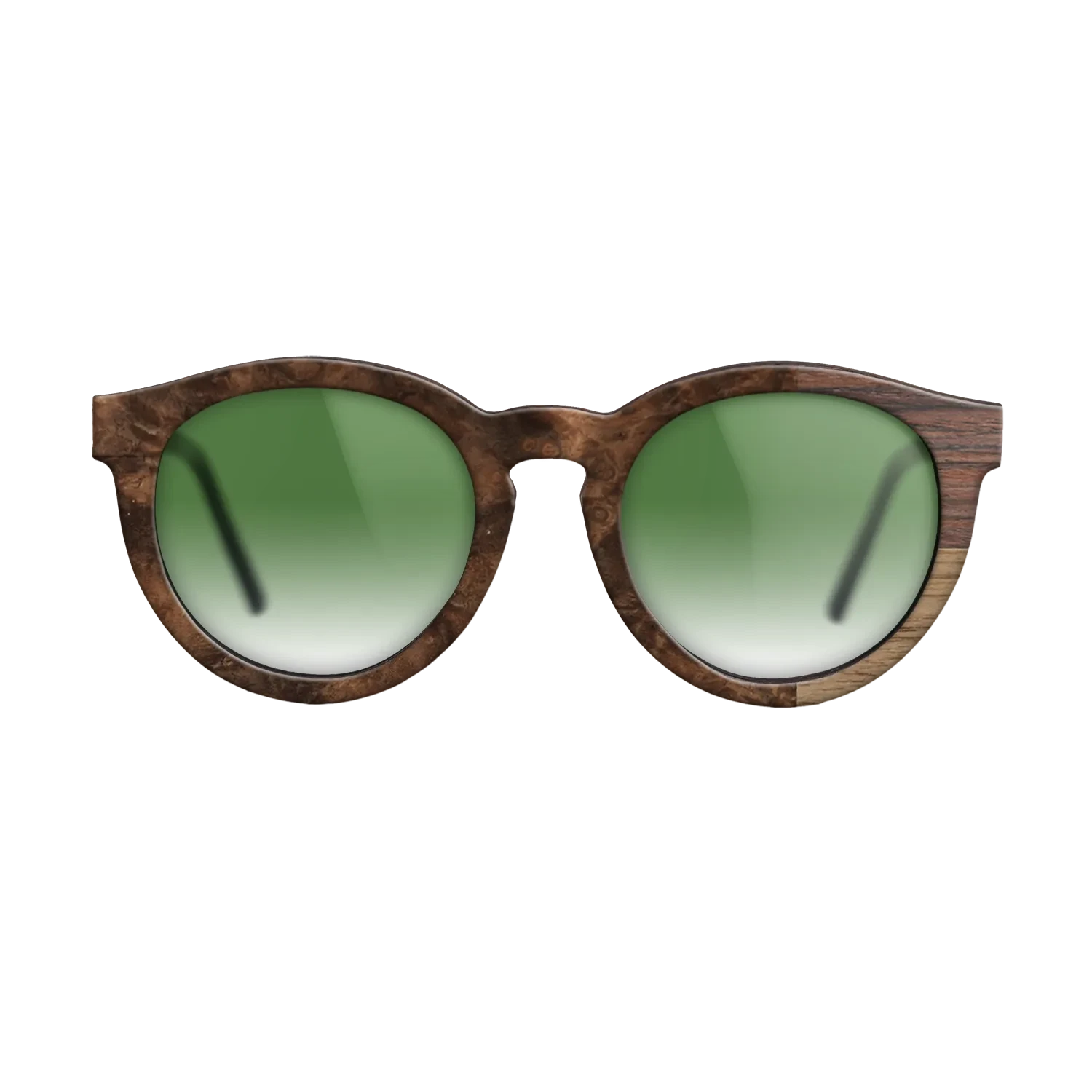 Olive Burl,Ziricote Dark Quartered,Rosewood Reconstituted: Cubic Cuts - The Rebel - Round - SIRIS wood optic