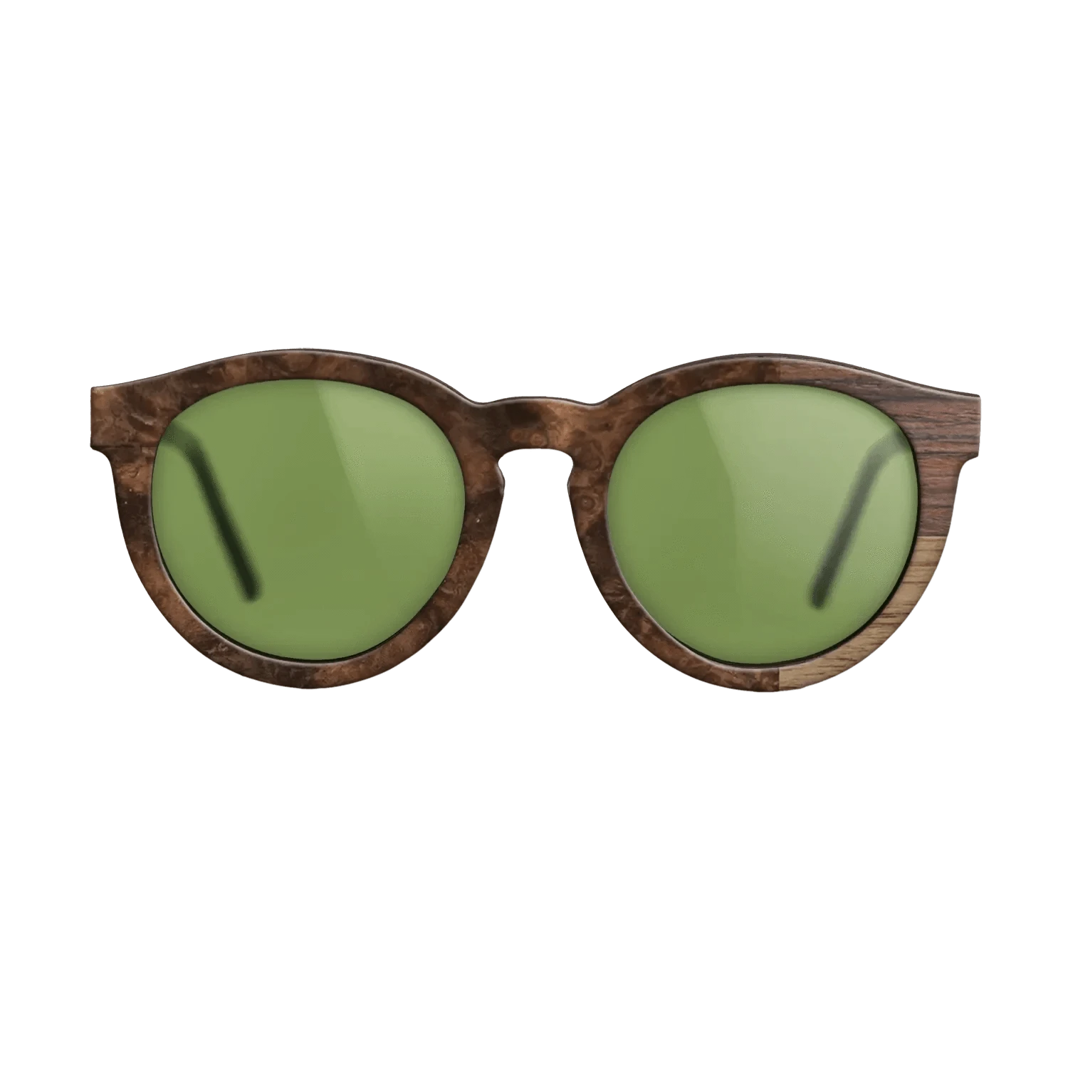 Olive Burl,Ziricote Dark Quartered,Rosewood Reconstituted: Cubic Cuts - The Rebel - Round - SIRIS wood optic