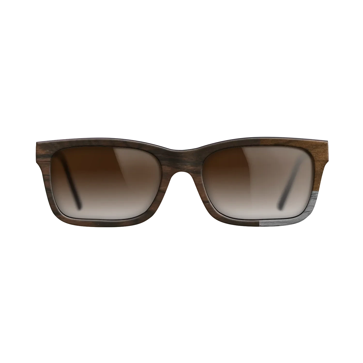 Poplar Dyed: Grey,Ziricote Light Quartered,Ziricote Dark Quartered: Cubic Cuts - The Sage - Rectangle - SIRIS wood optic